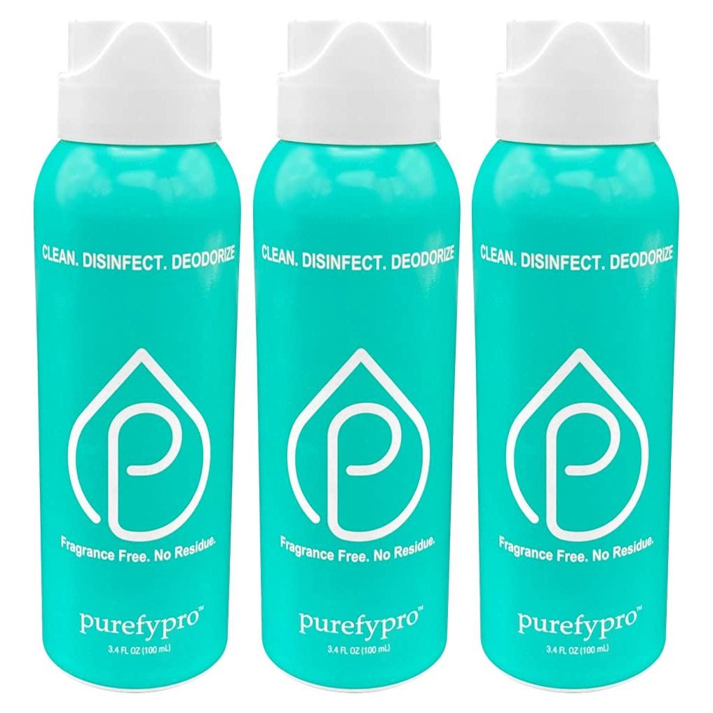Desinfectante Aerosol Spray Purefy 96g - Aprobado TSA, Eficaz 99.9999%