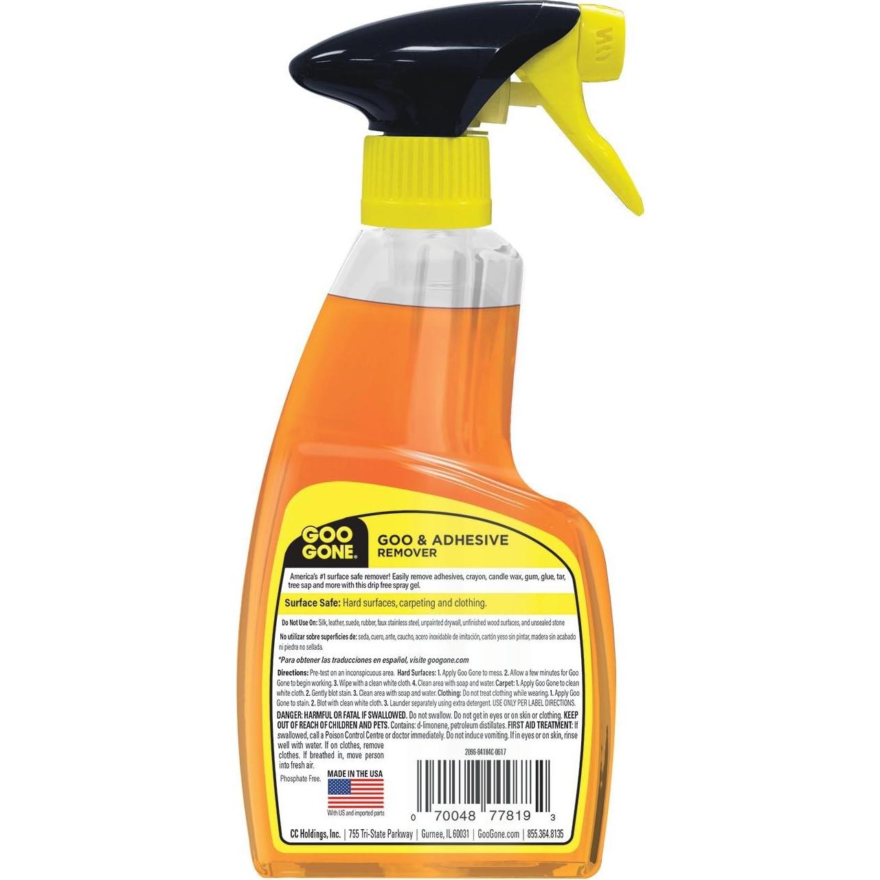 Goo Gone Gel en Spray 340 g - Removedor de Adhesivos Pack 6