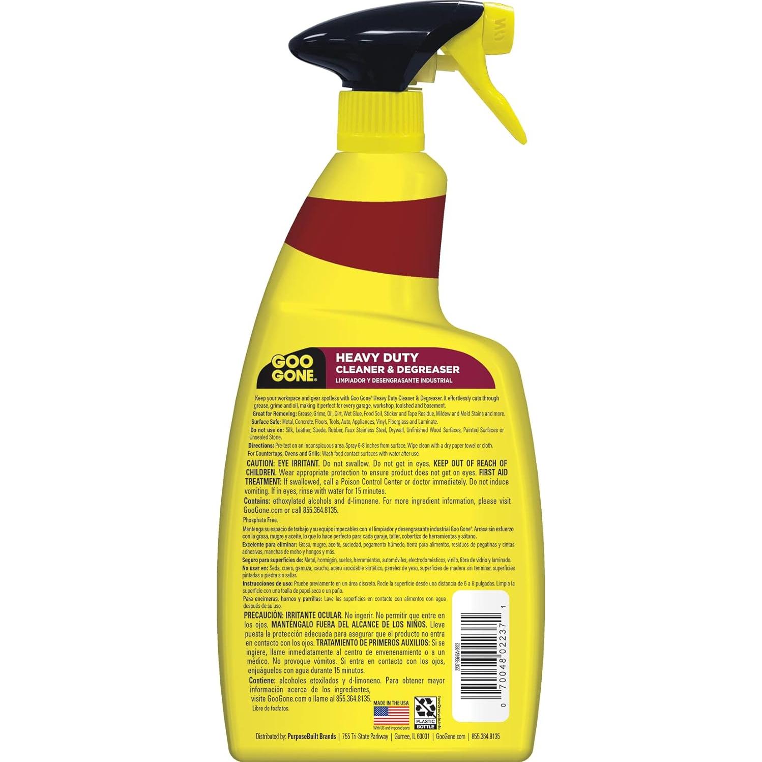 Goo Gone Limpiador y Desengrasante 946ml - Elimina Grasa y Suciedad