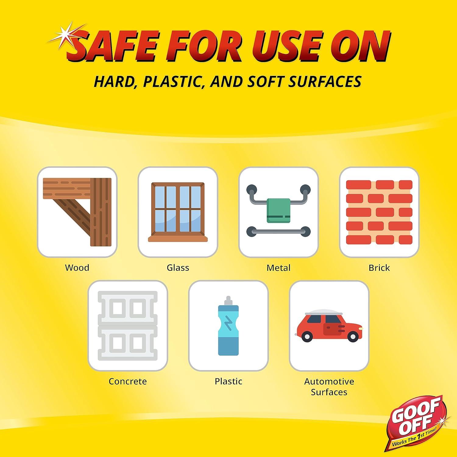 Removedor de Gunk Adhesivo Goof Off 236.6 ml - Elimina Etiquetas y Residuos