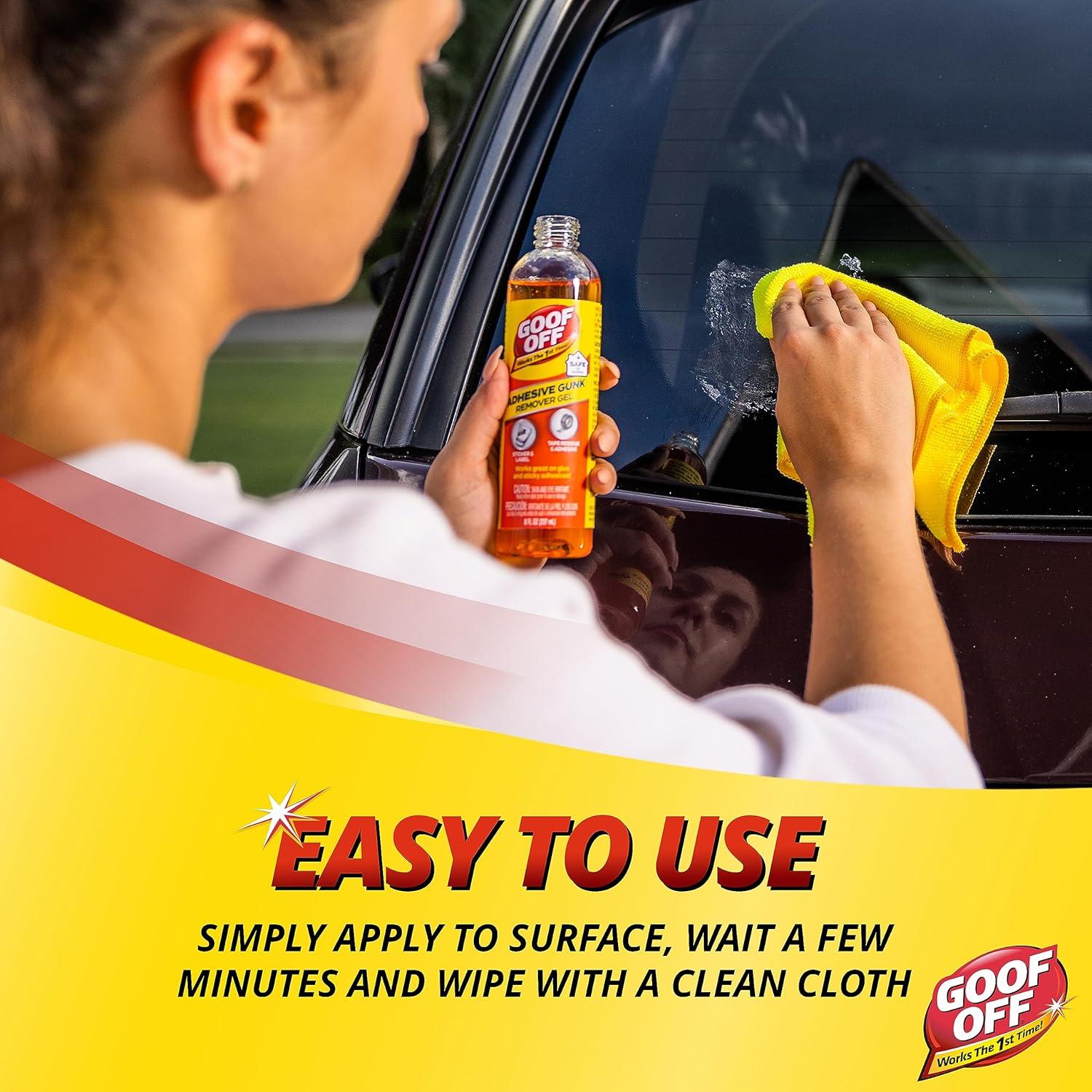 Removedor de Gunk Adhesivo Goof Off 236.6 ml - Elimina Etiquetas y Residuos
