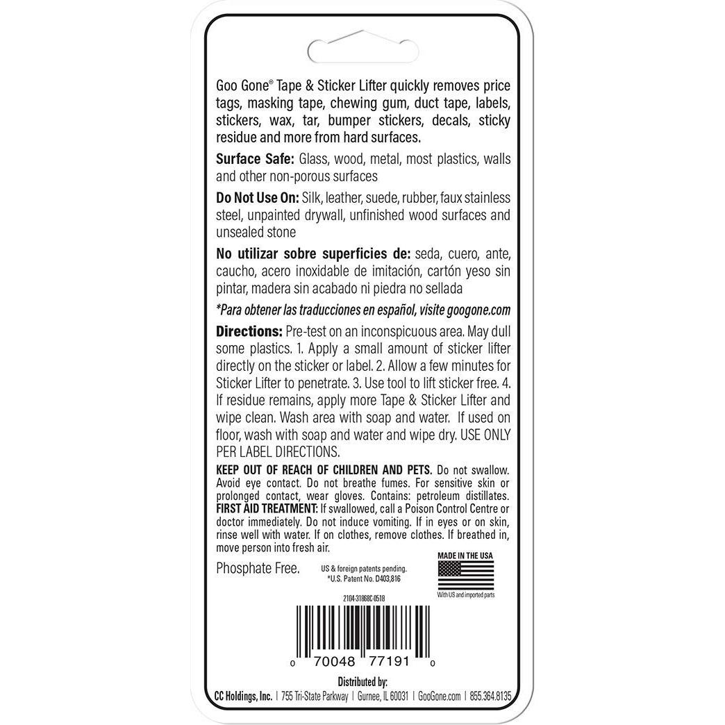 Removedor de Etiquetas Goo Gone 2 Oz - Elimina Adhesivos y Calcomanías