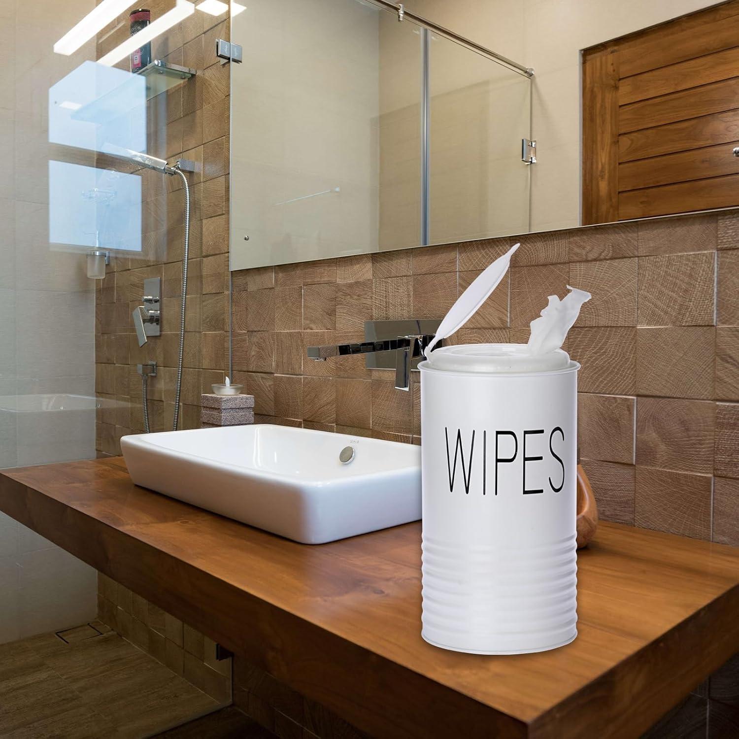 Dispensador de Toallitas Kokone Blanco de Hierro Galvanizado 21x12cm