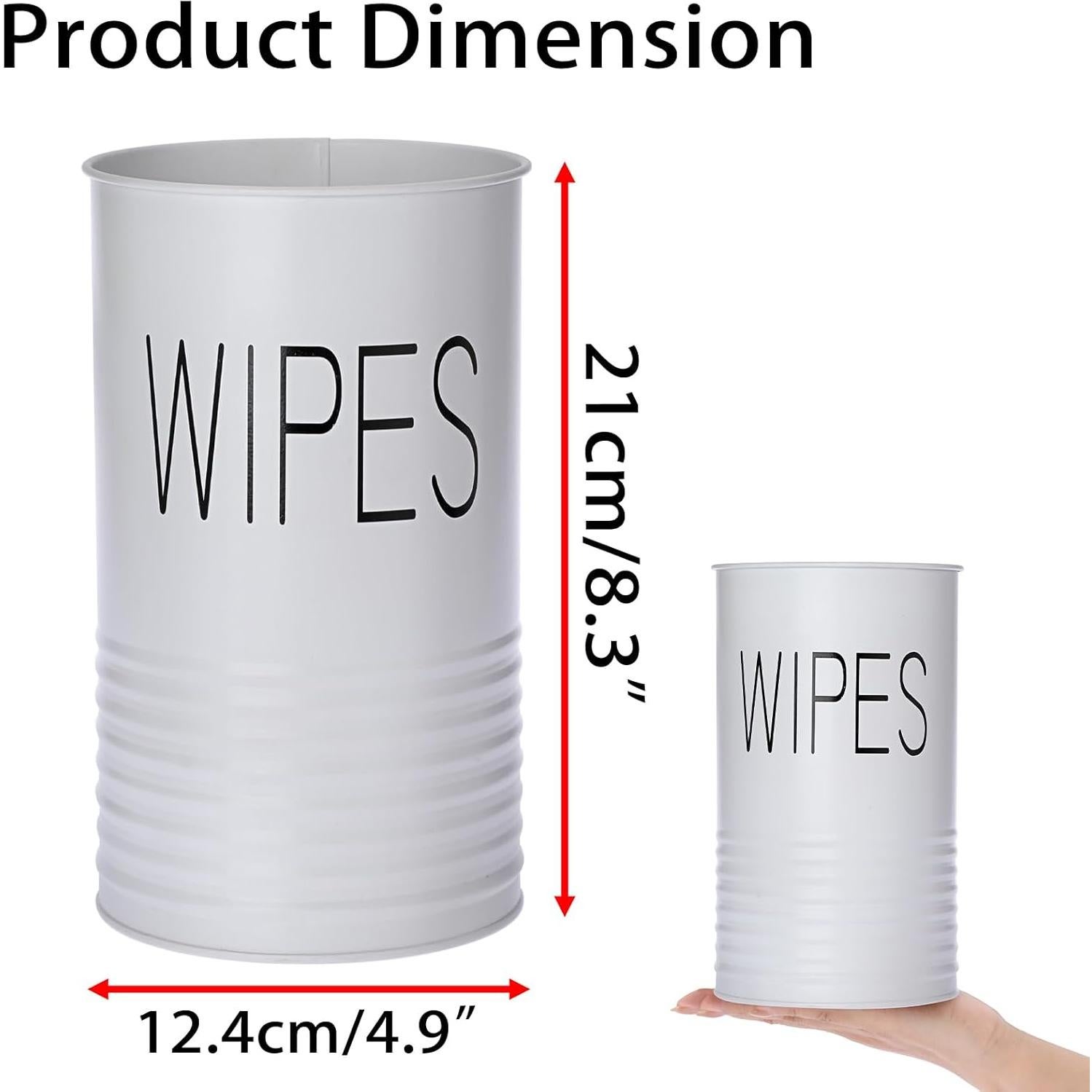 Dispensador de Toallitas Kokone Blanco de Hierro Galvanizado 21x12cm