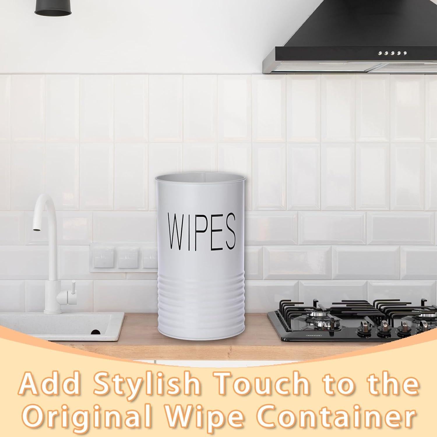 Dispensador de Toallitas Kokone Blanco de Hierro Galvanizado 21x12cm