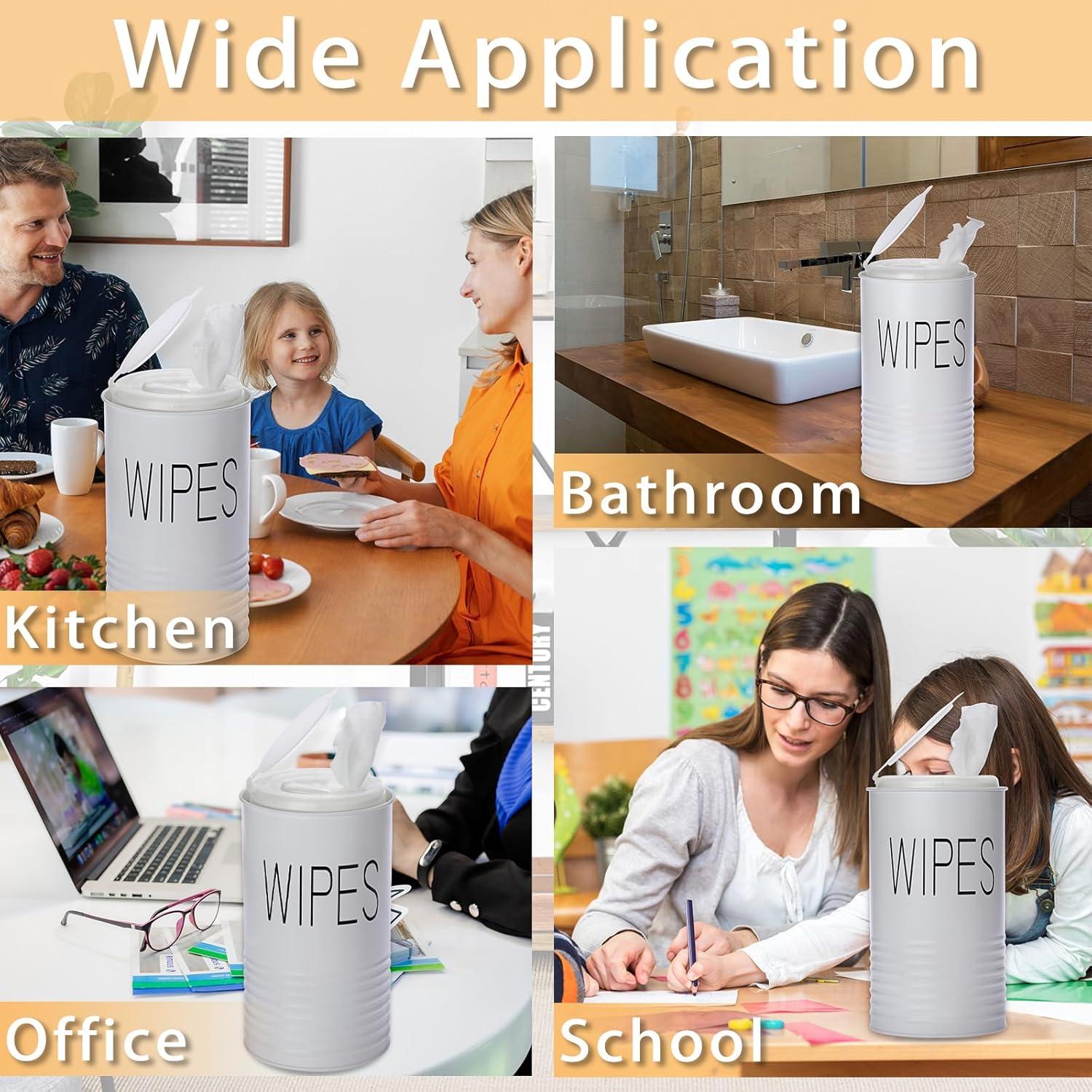 Dispensador de Toallitas Kokone Blanco de Hierro Galvanizado 21x12cm