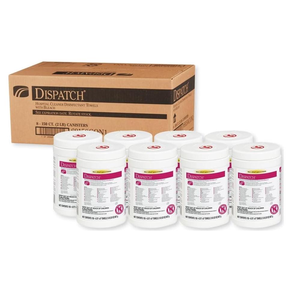 Toallitas Desinfectantes Clorox Healthcare 8 Caja 20.25x10.25 cm