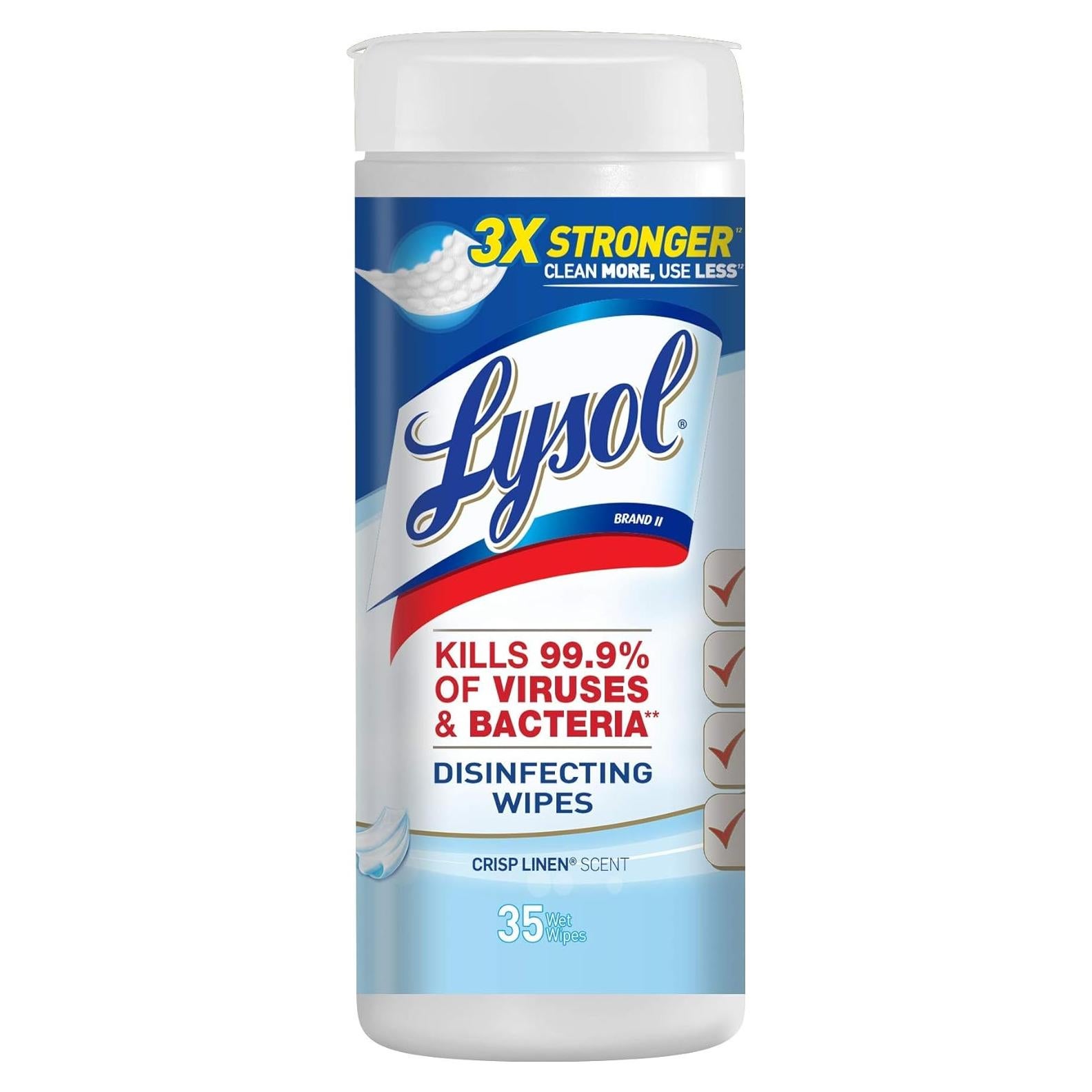 Toallitas Desinfectantes Lysol Lino Fresco 35 Unidades