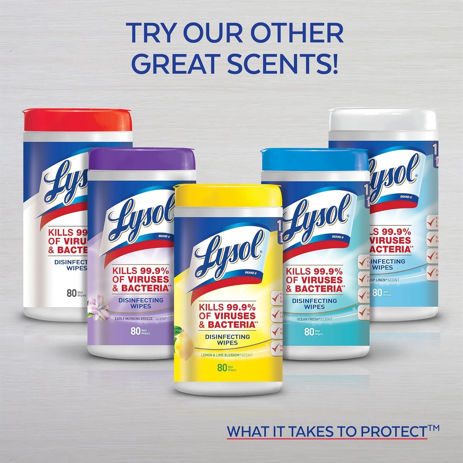 Toallitas Desinfectantes Lysol Lino Fresco 35 Unidades