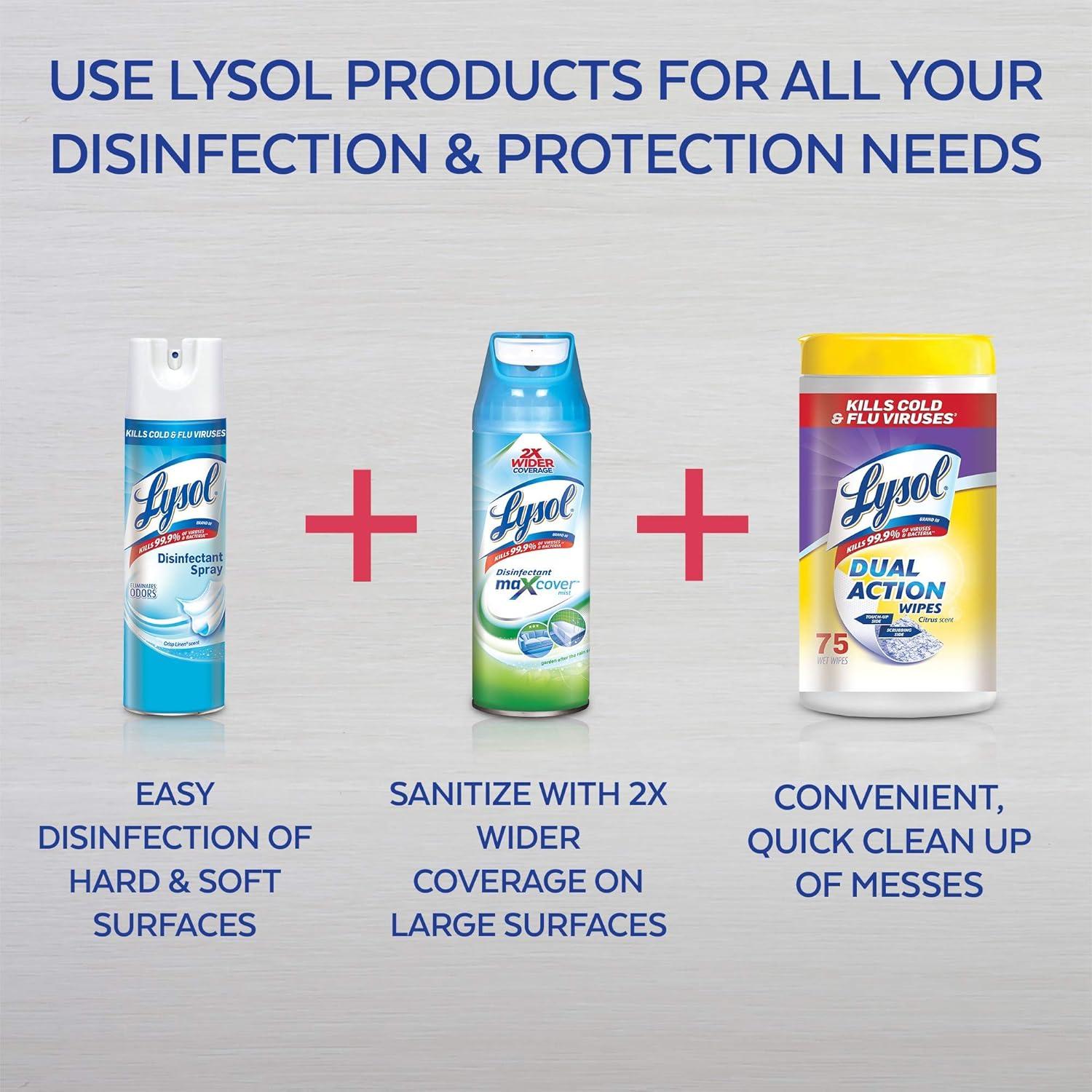 Toallitas Desinfectantes Lysol Lino Fresco 35 Unidades