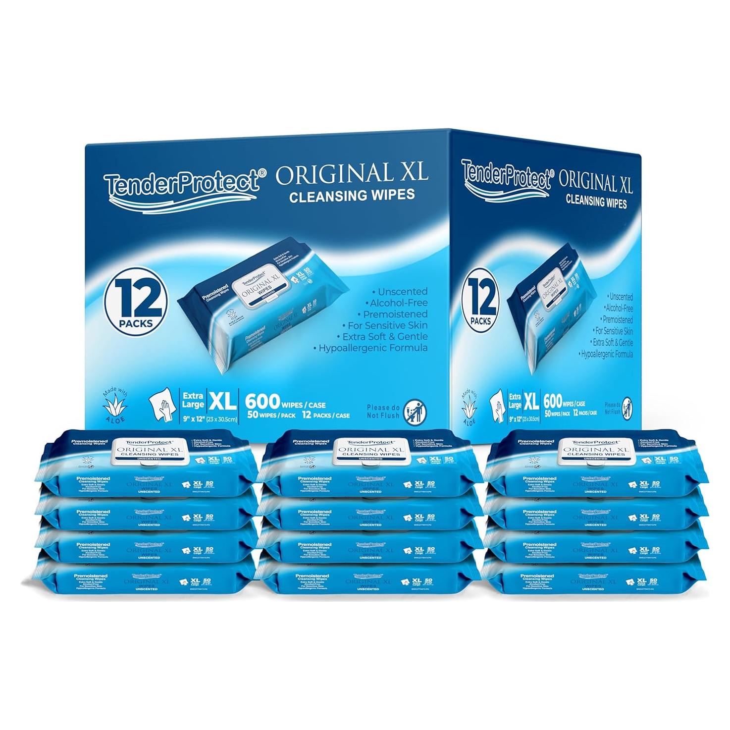 Toallitas Húmedas Premium BMC Protect XL 600 Ct Aloe 22x30 cm