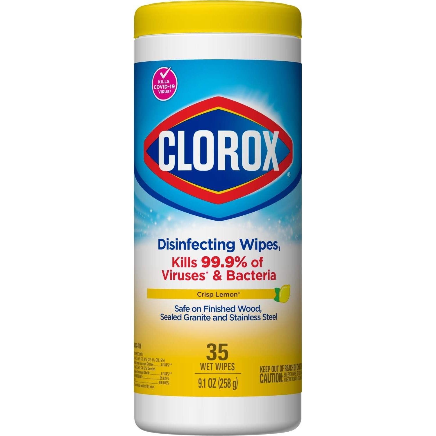 Toallitas Desinfectantes Clorox Sin Blanqueador 35 Unidades