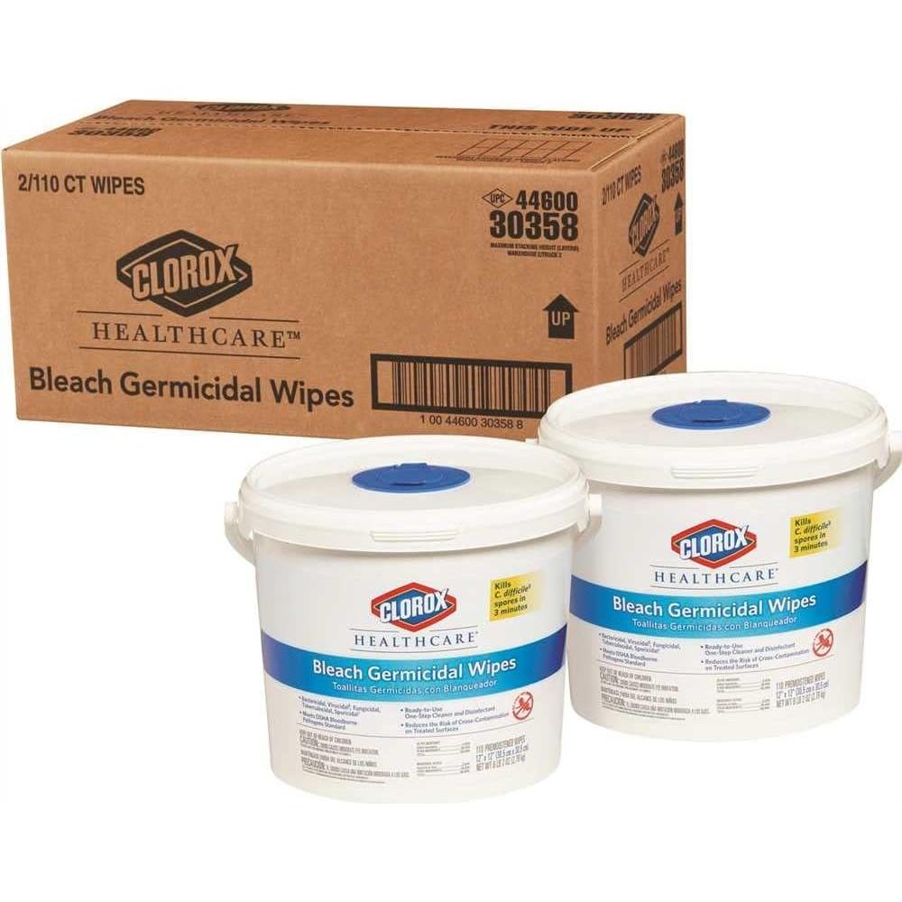 Toallitas Germicidas Tilex Bleach 30x30 cm Sin Fragancia 110 Unidades