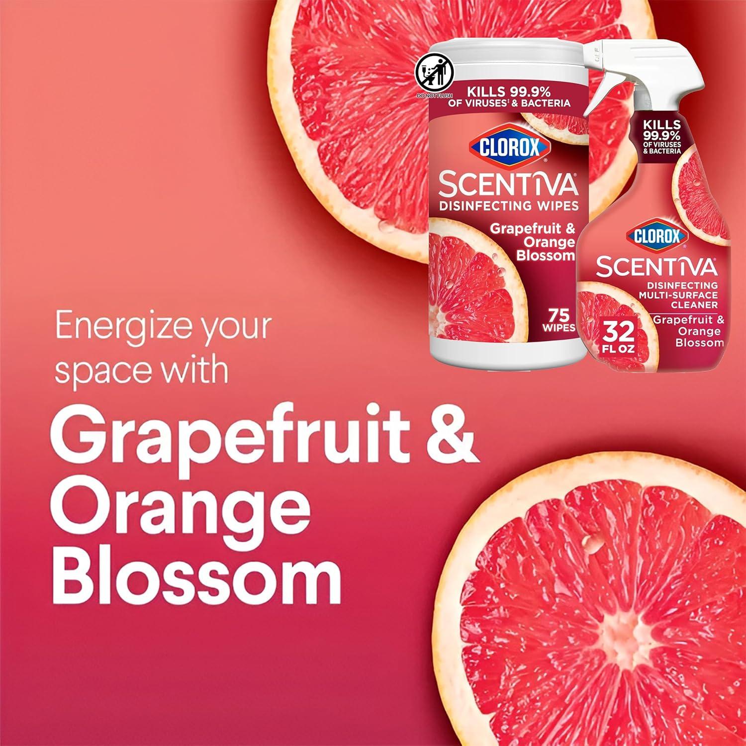 Clorox Limpiador Desinfectante Multi-Superficie Spray 0.95L y Toallitas 75 Unidades