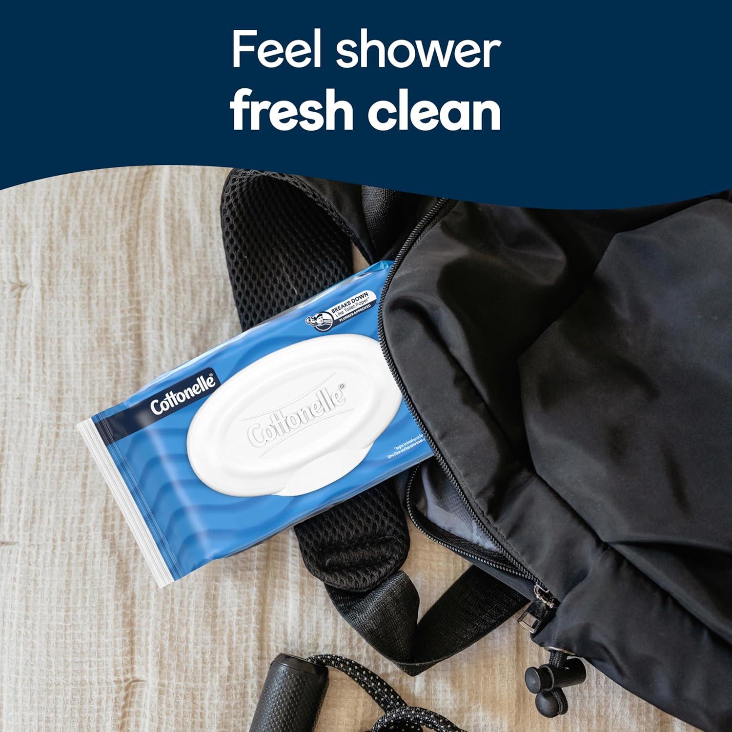 Toallitas Húmedas Desechables Cottonelle Fresh Feel - 8 Paquetes