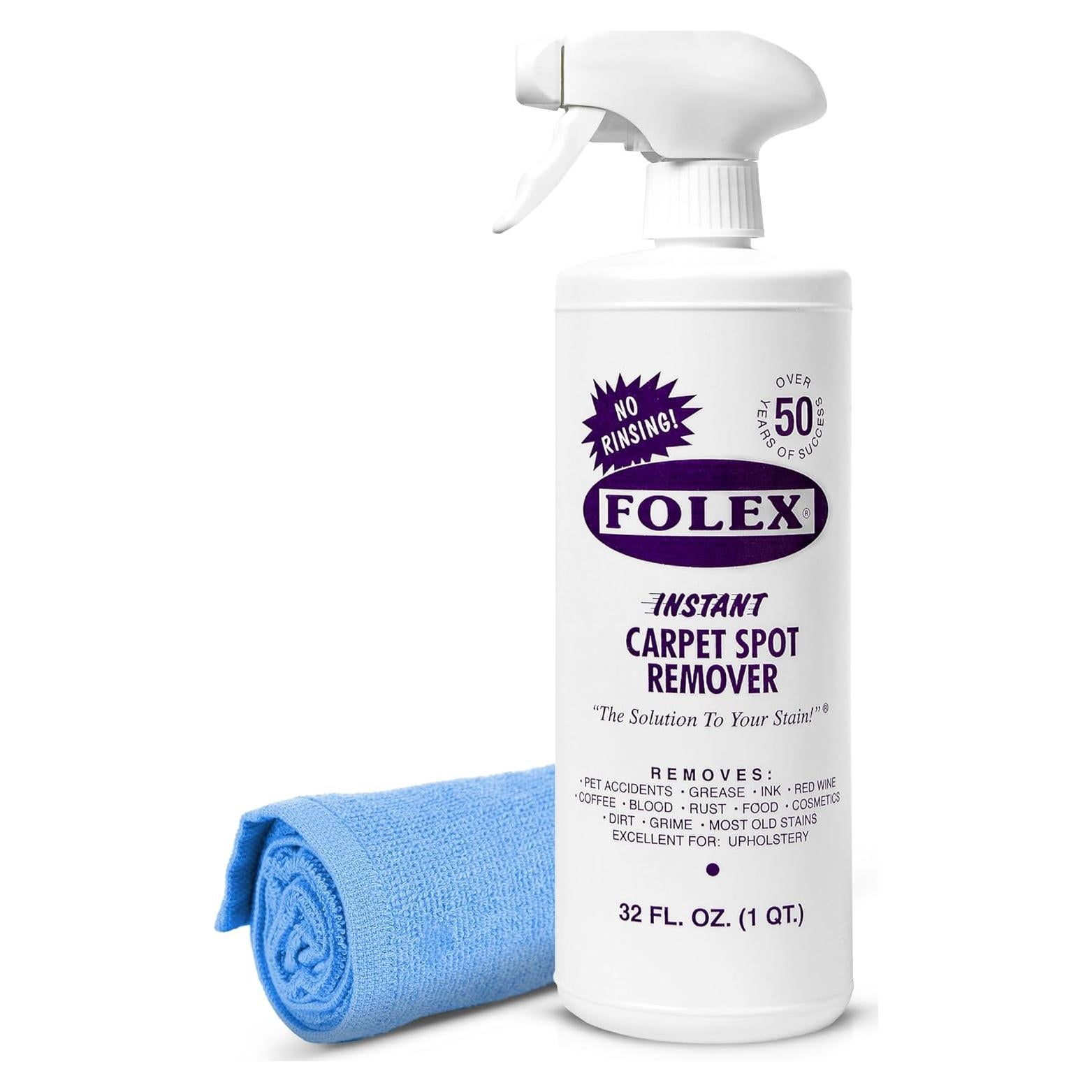 FOLEX Quitamanchas Instantáneo 946 ml - Para Alfombras y Tapicería
