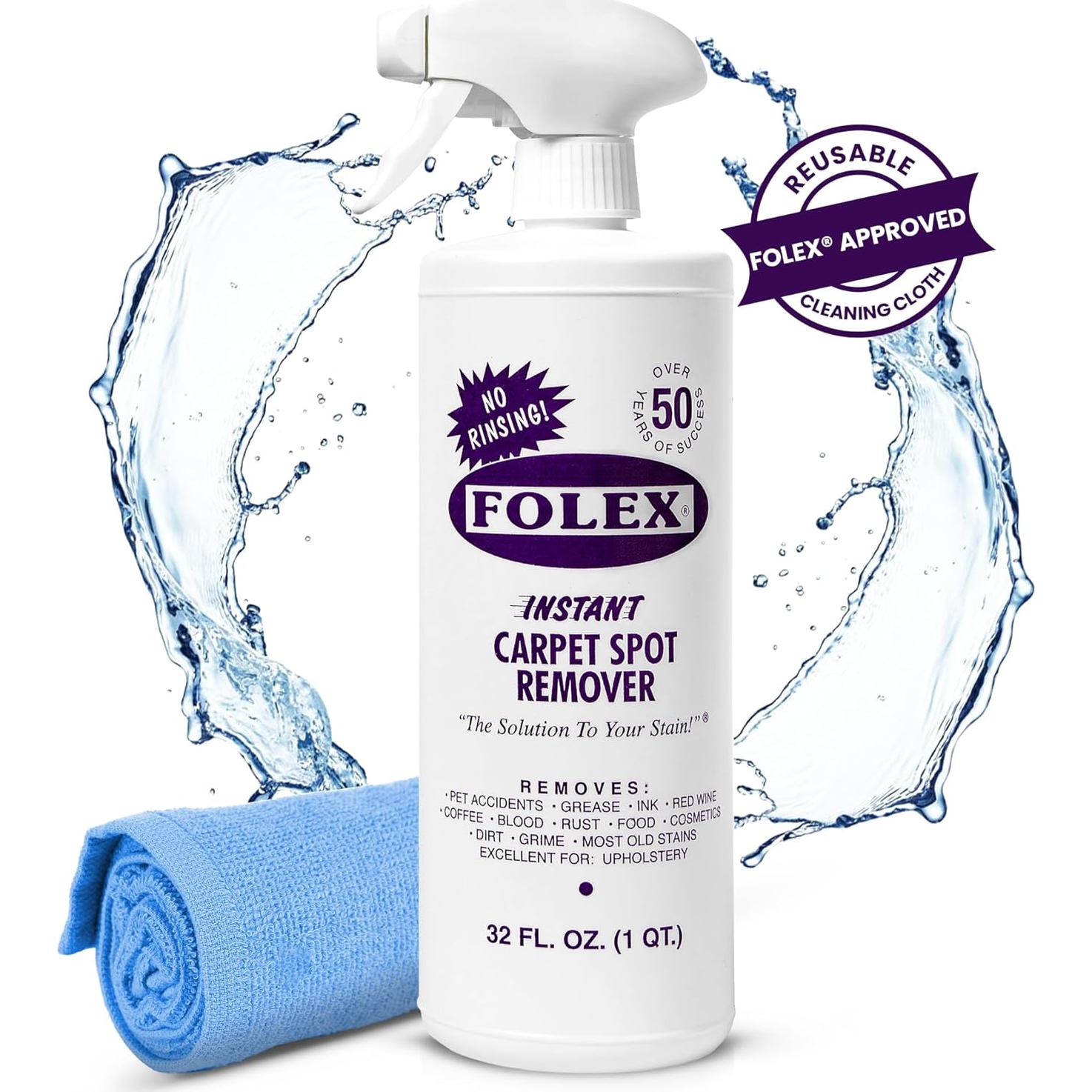 FOLEX Quitamanchas Instantáneo 946 ml - Para Alfombras y Tapicería