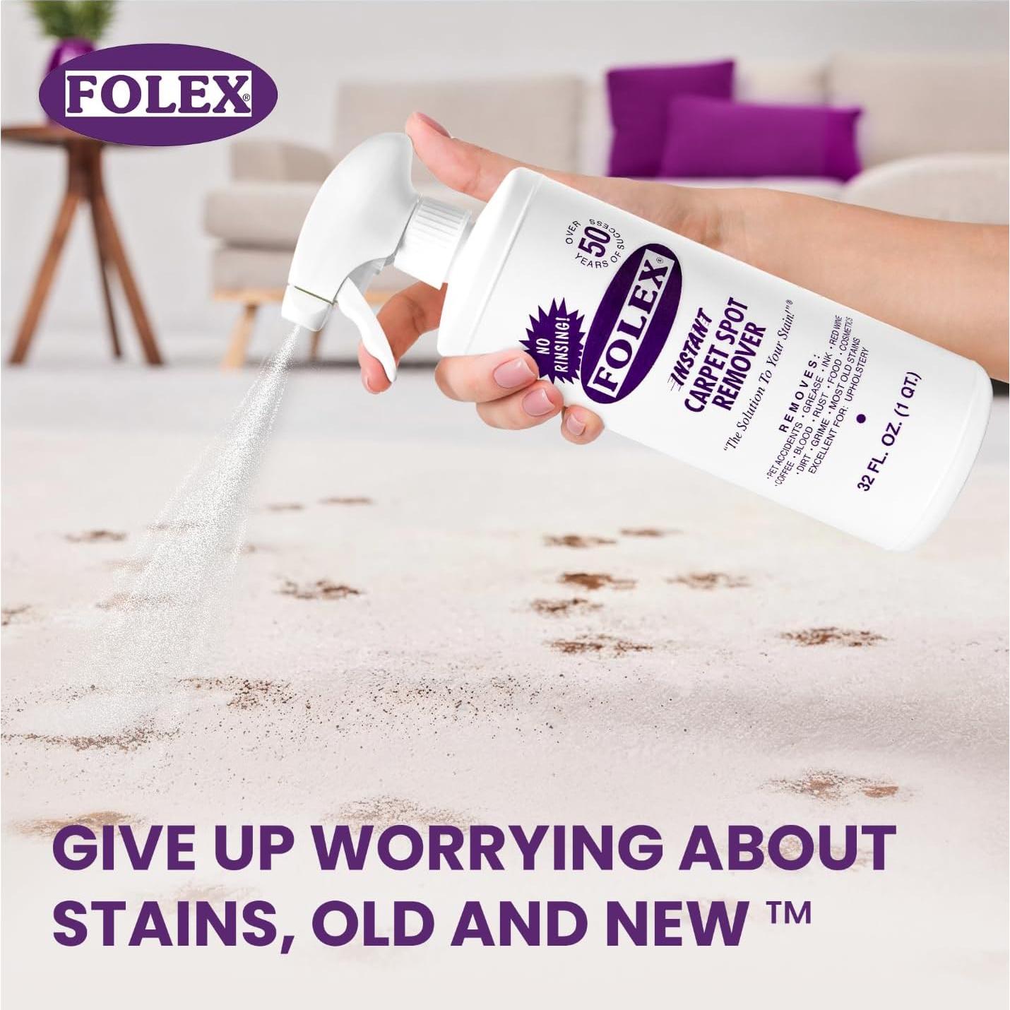 FOLEX Quitamanchas Instantáneo 946 ml - Para Alfombras y Tapicería