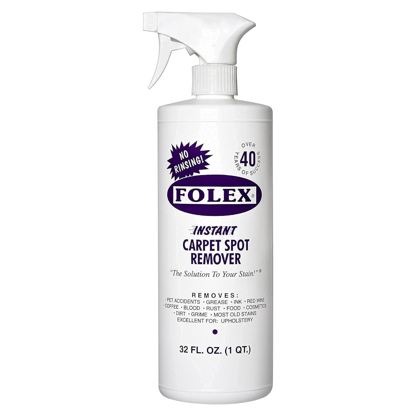 Removedor de Manchas para Alfombras FOLEX 32 oz Paquete de 12