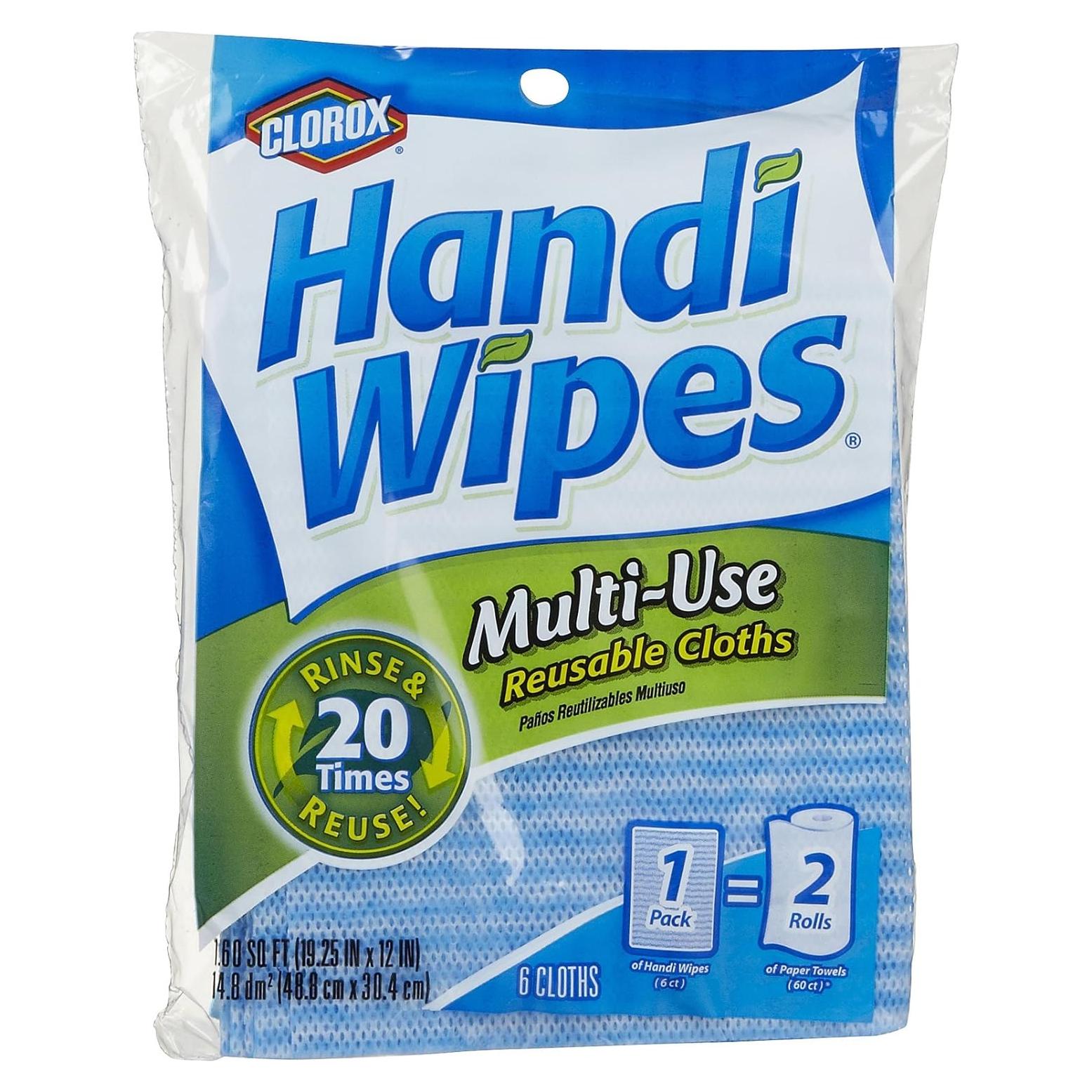 Toallitas Reutilizables Clorox Handi Wipes 6 Unidades