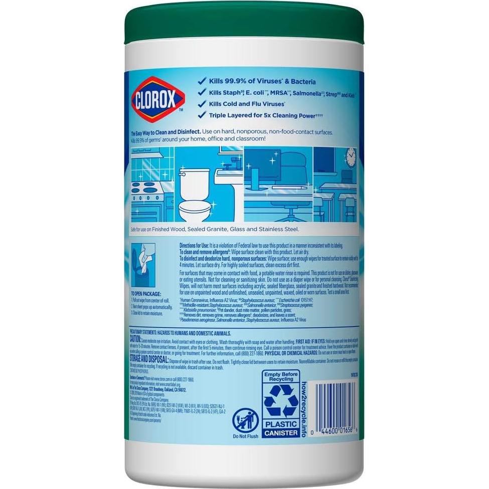 Toallitas Desinfectantes Clorox Aroma Fresco 75 Unidades