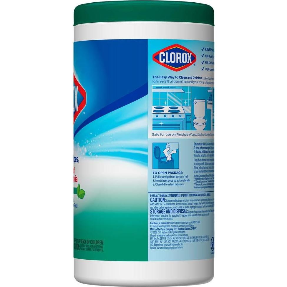 Toallitas Desinfectantes Clorox Aroma Fresco 75 Unidades