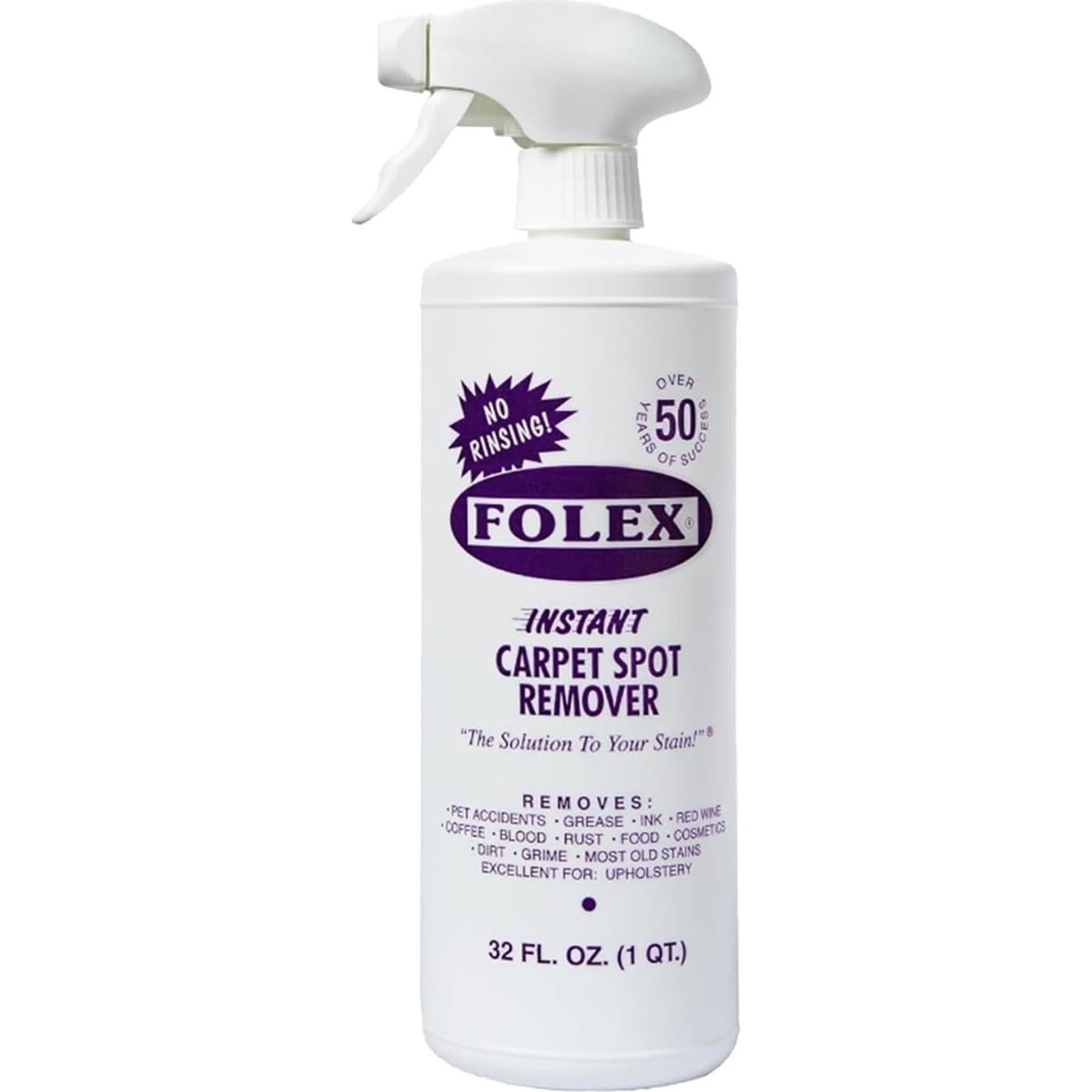 Limpiador de manchas de alfombra y pisos FOLEX 2x32oz