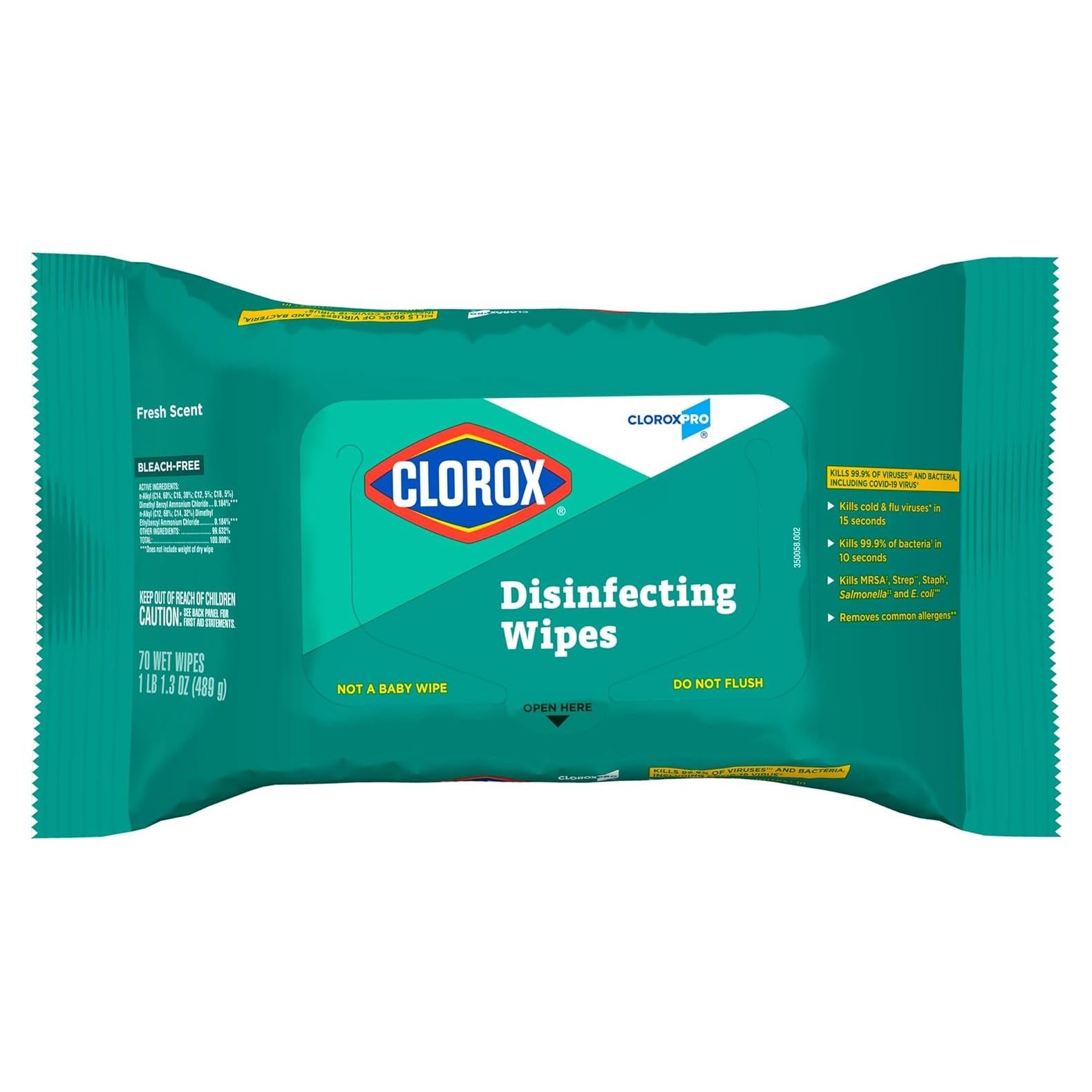 Toallitas Desinfectantes CloroxPro 70 Unidades Aroma Fresco