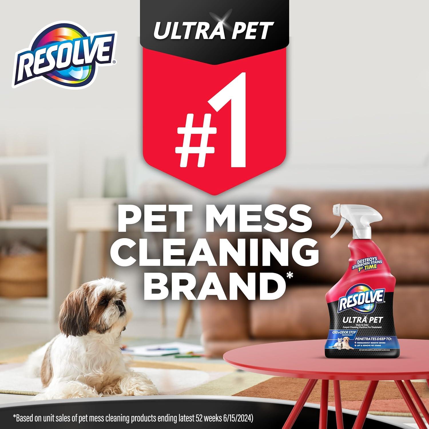 Resolve Ultra Eliminador de Olores y Manchas para Mascotas 946ml