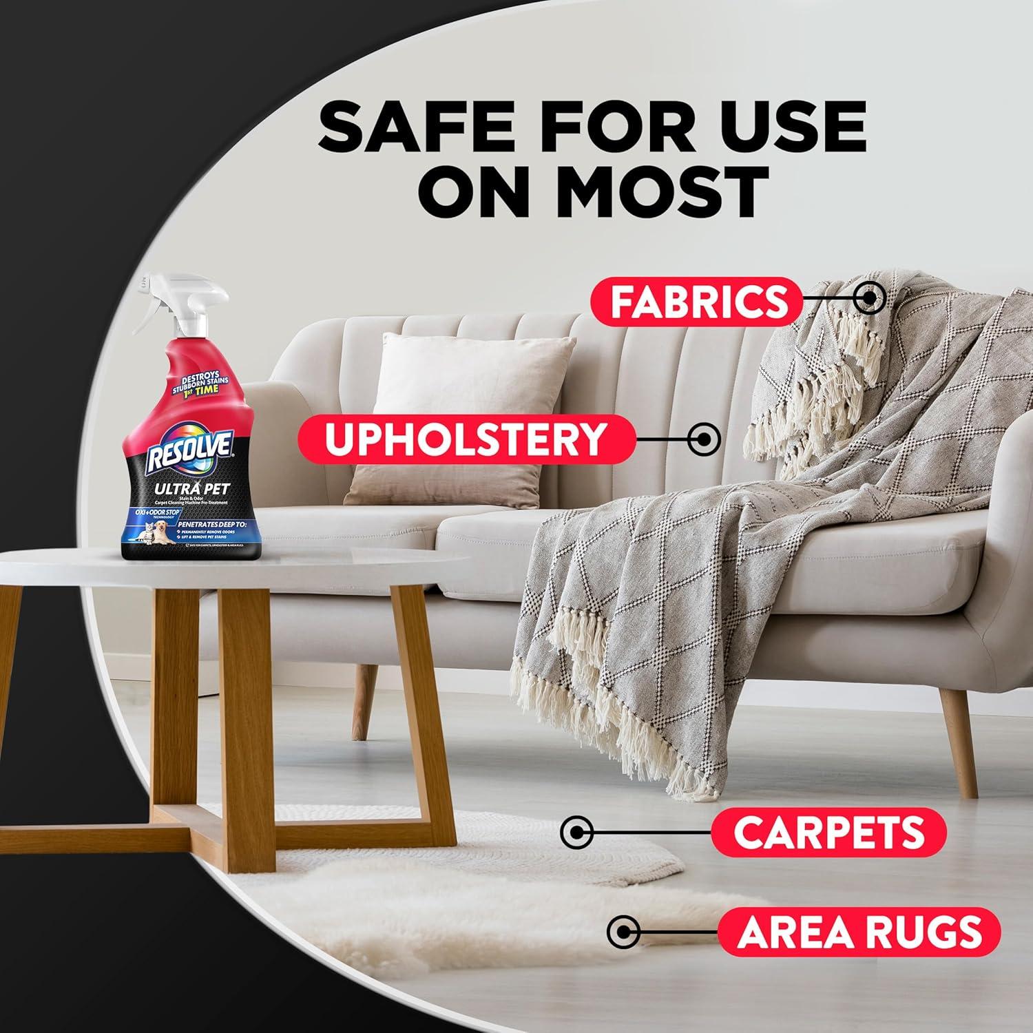 Resolve Ultra Eliminador de Olores y Manchas para Mascotas 946ml