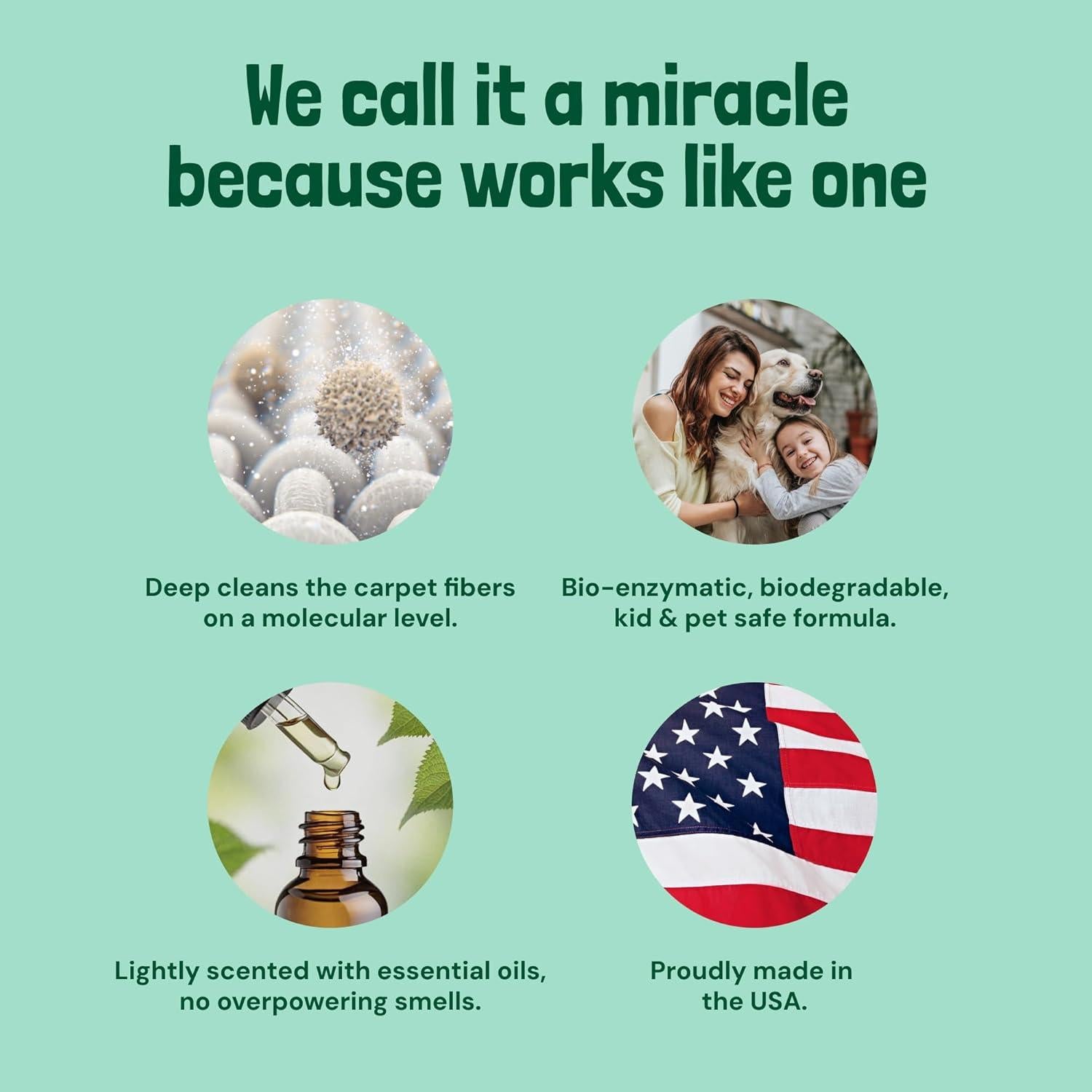 Limpiador de Alfombras Sunny & Honey 32 Oz Menta Primaveral