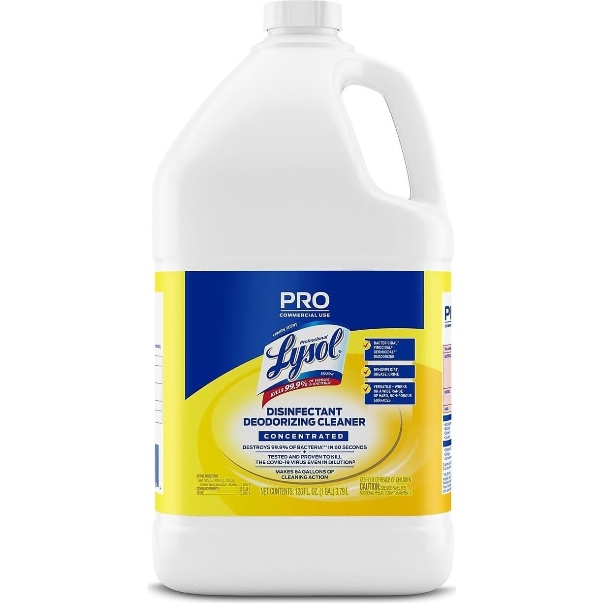 Desinfectante Limpiador Lysol Profesional 512 Onzas Limón