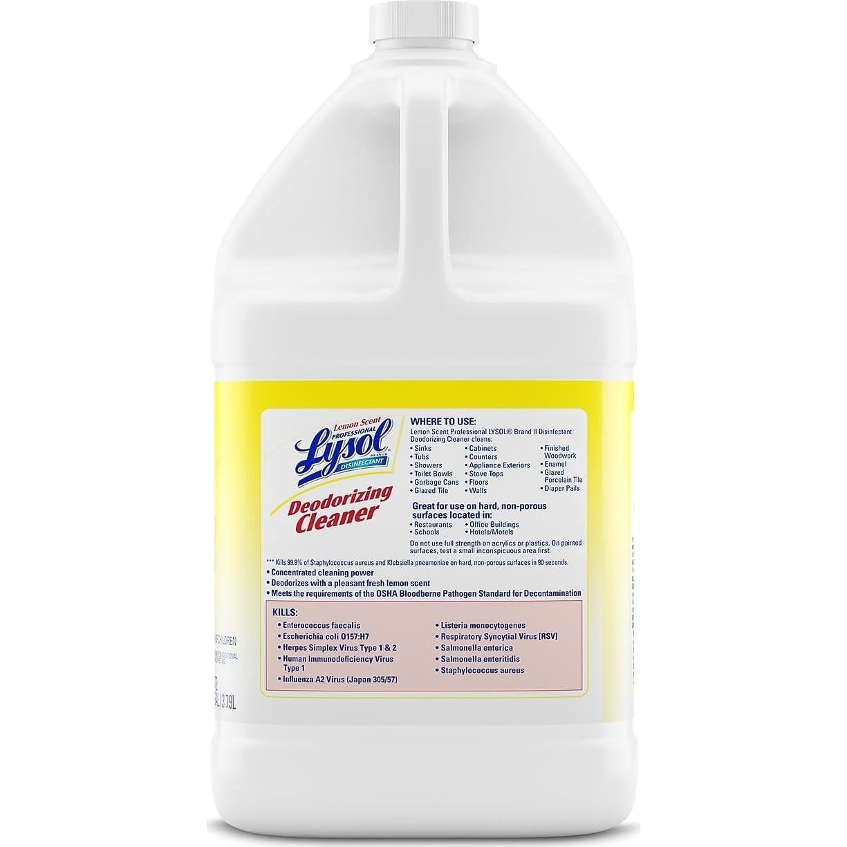 Desinfectante Limpiador Lysol Profesional 512 Onzas Limón