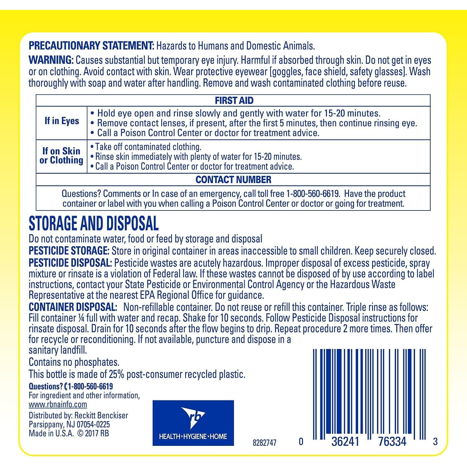 Desinfectante Limpiador Lysol Profesional 512 Onzas Limón