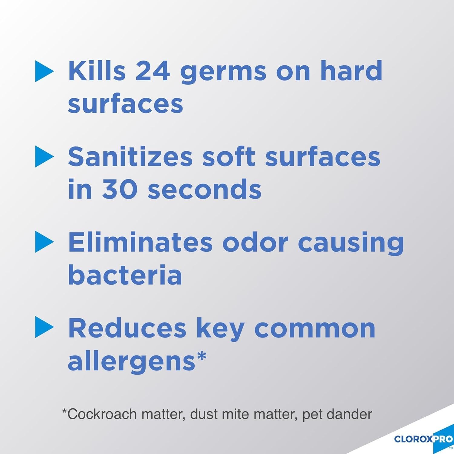 CloroxPro 4 en 1 Limpiador Desinfectante Spray 396g