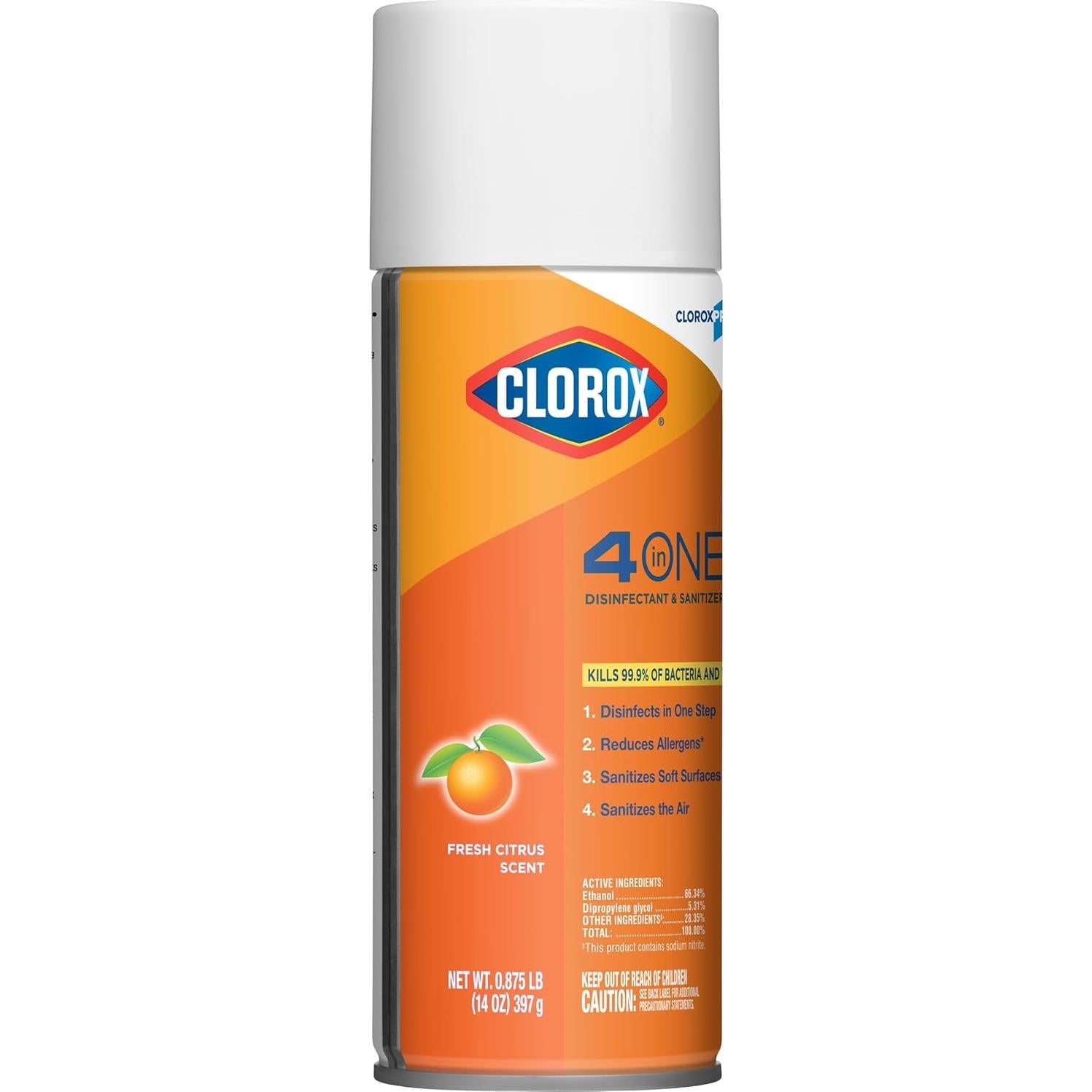CloroxPro 4 en 1 Limpiador Desinfectante Spray 396g