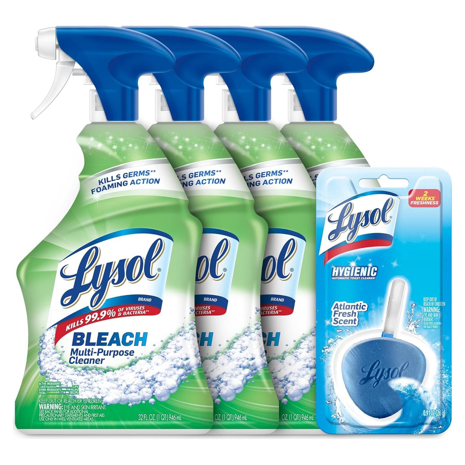 Limpiador Multiusos Lysol con Blanqueador 946ml - Pack de 4