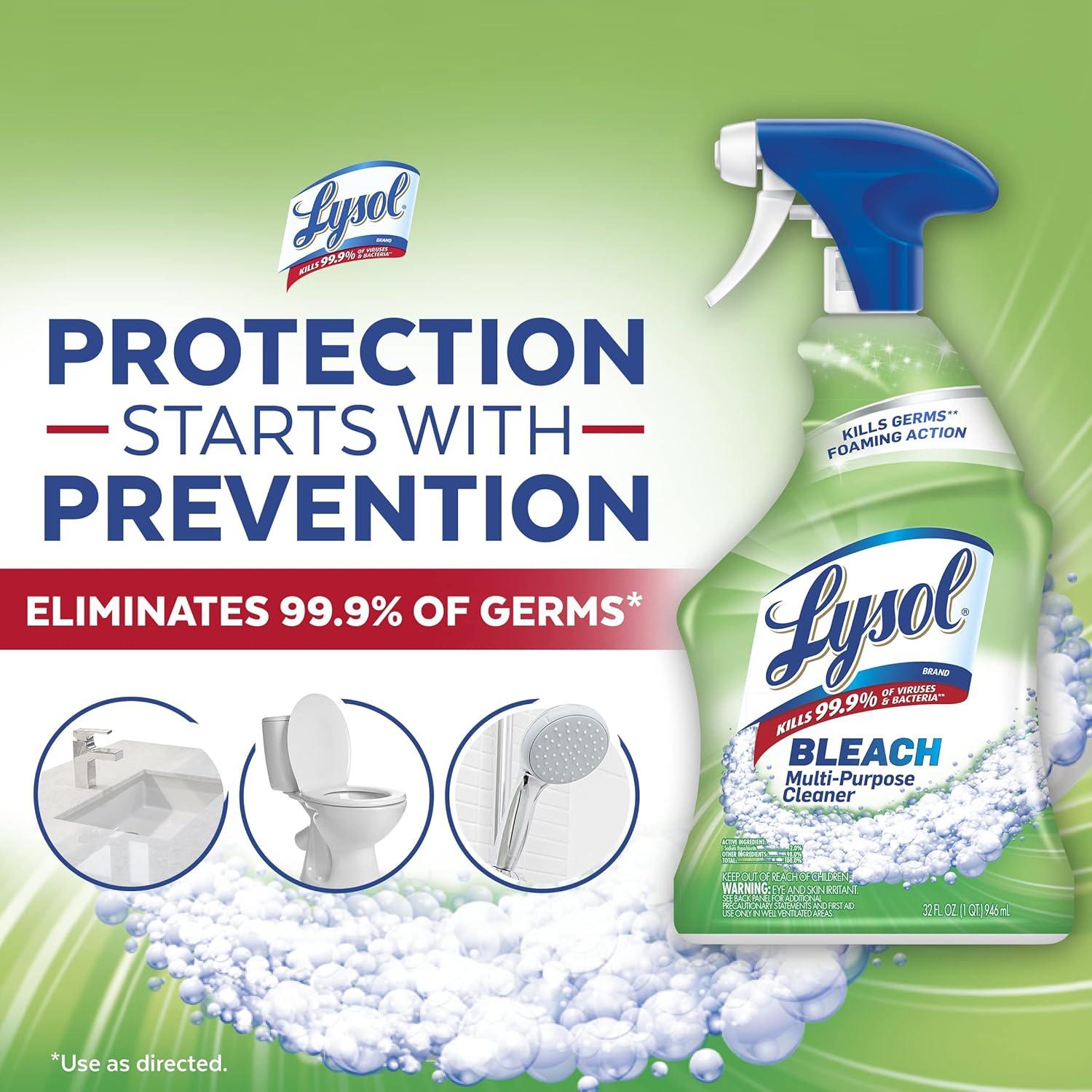Limpiador Multiusos Lysol con Blanqueador 946ml - Pack de 4