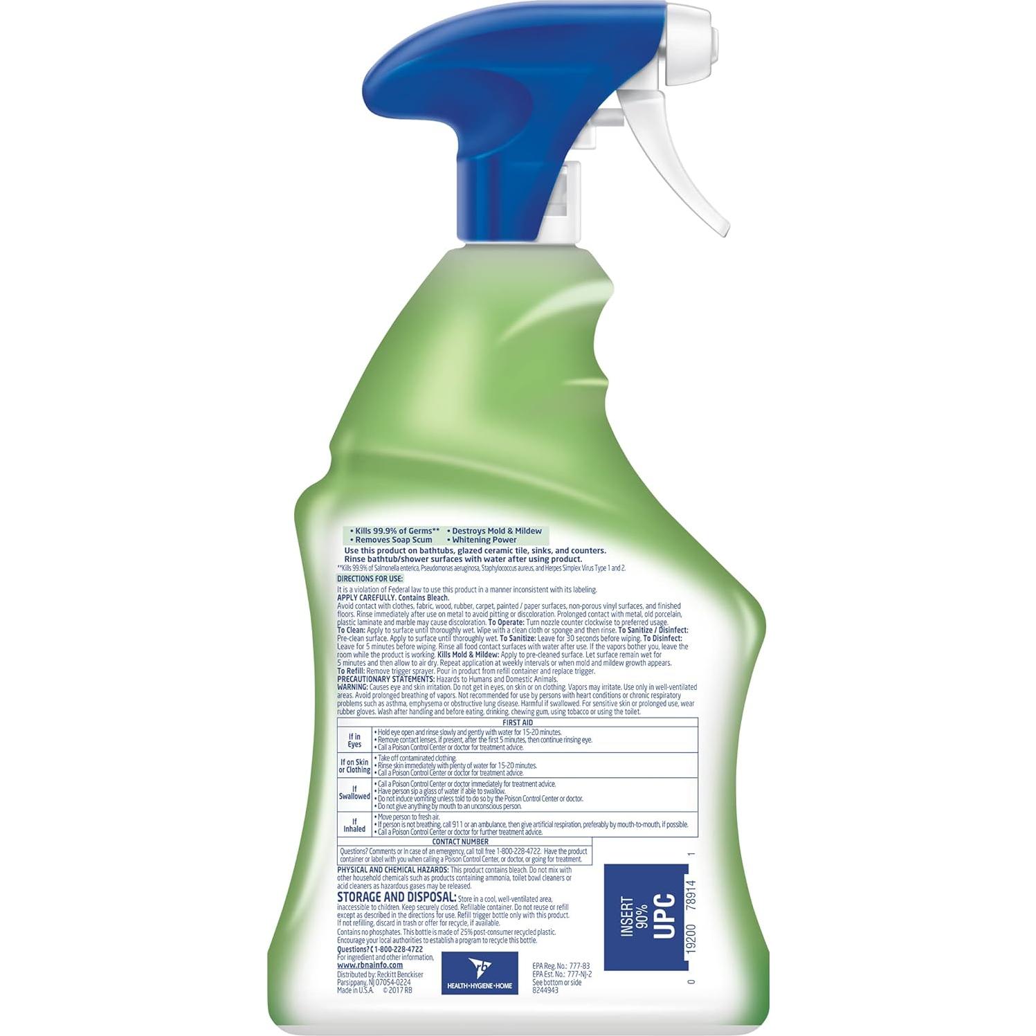 Limpiador Multiusos Lysol con Blanqueador 946ml - Pack de 4