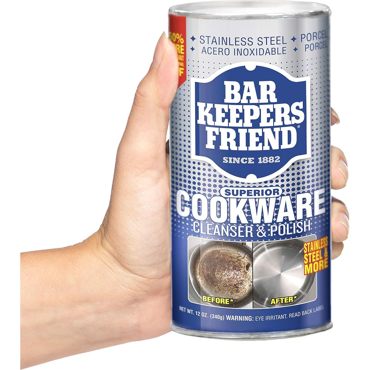 Limpiador y Pulidor Bar Keepers Friend 340g - Utensilios Acero Inoxidable
