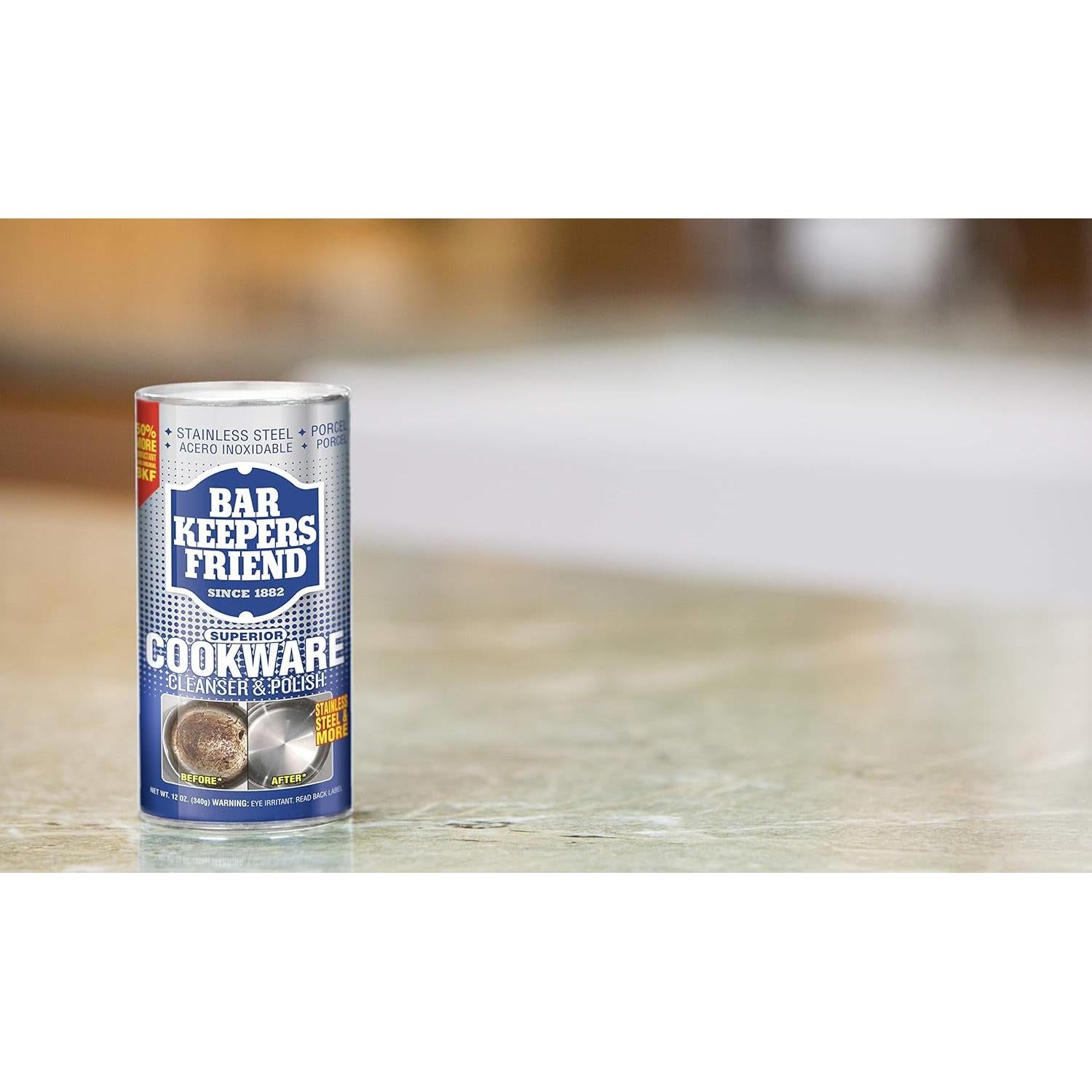 Limpiador y Pulidor Bar Keepers Friend 340g - Utensilios Acero Inoxidable