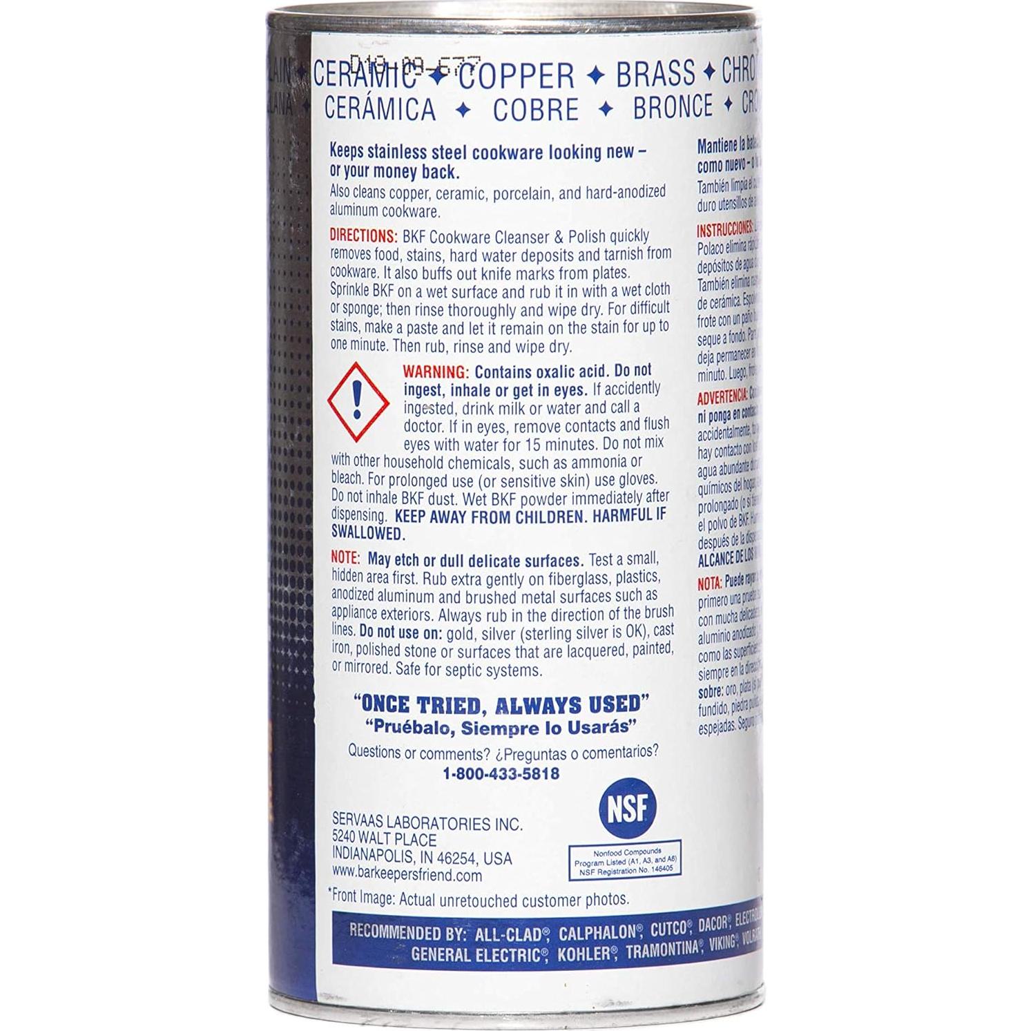 Limpiador y Pulidor Bar Keepers Friend 340g - Utensilios Acero Inoxidable