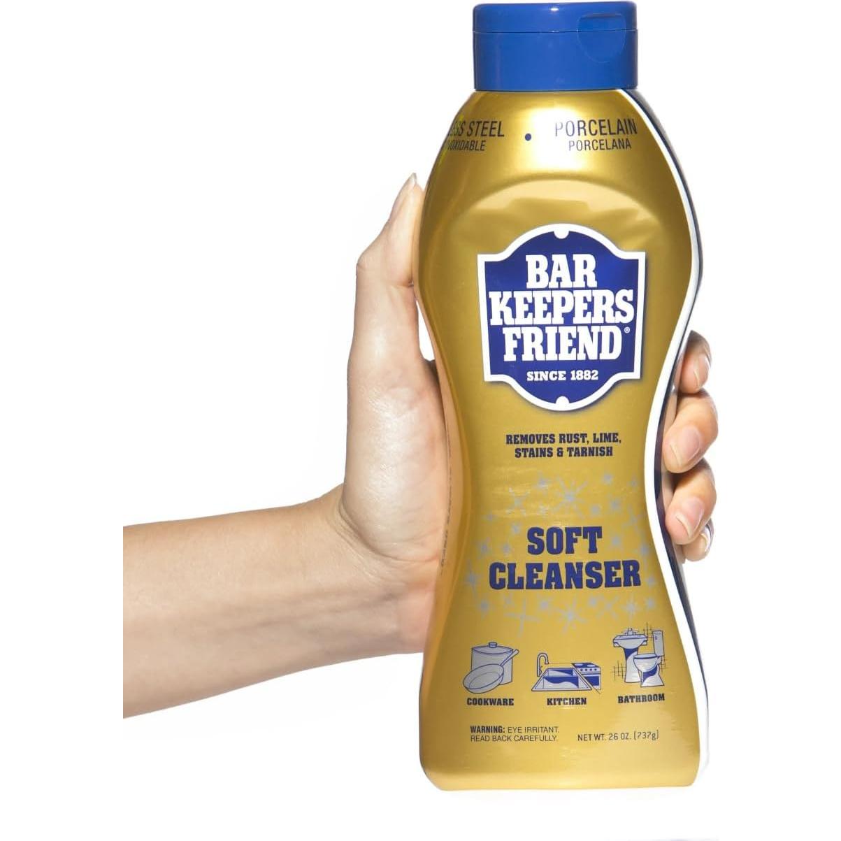 Paquete de Limpiadores Bar Keepers Friend 26oz y 21oz + 2 Toallas