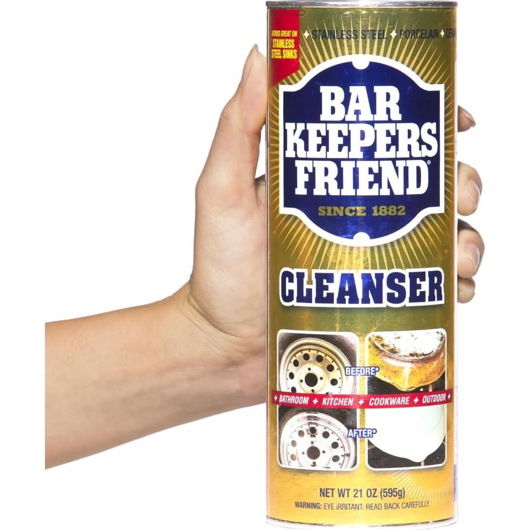 Paquete de Limpiadores Bar Keepers Friend 26oz y 21oz + 2 Toallas