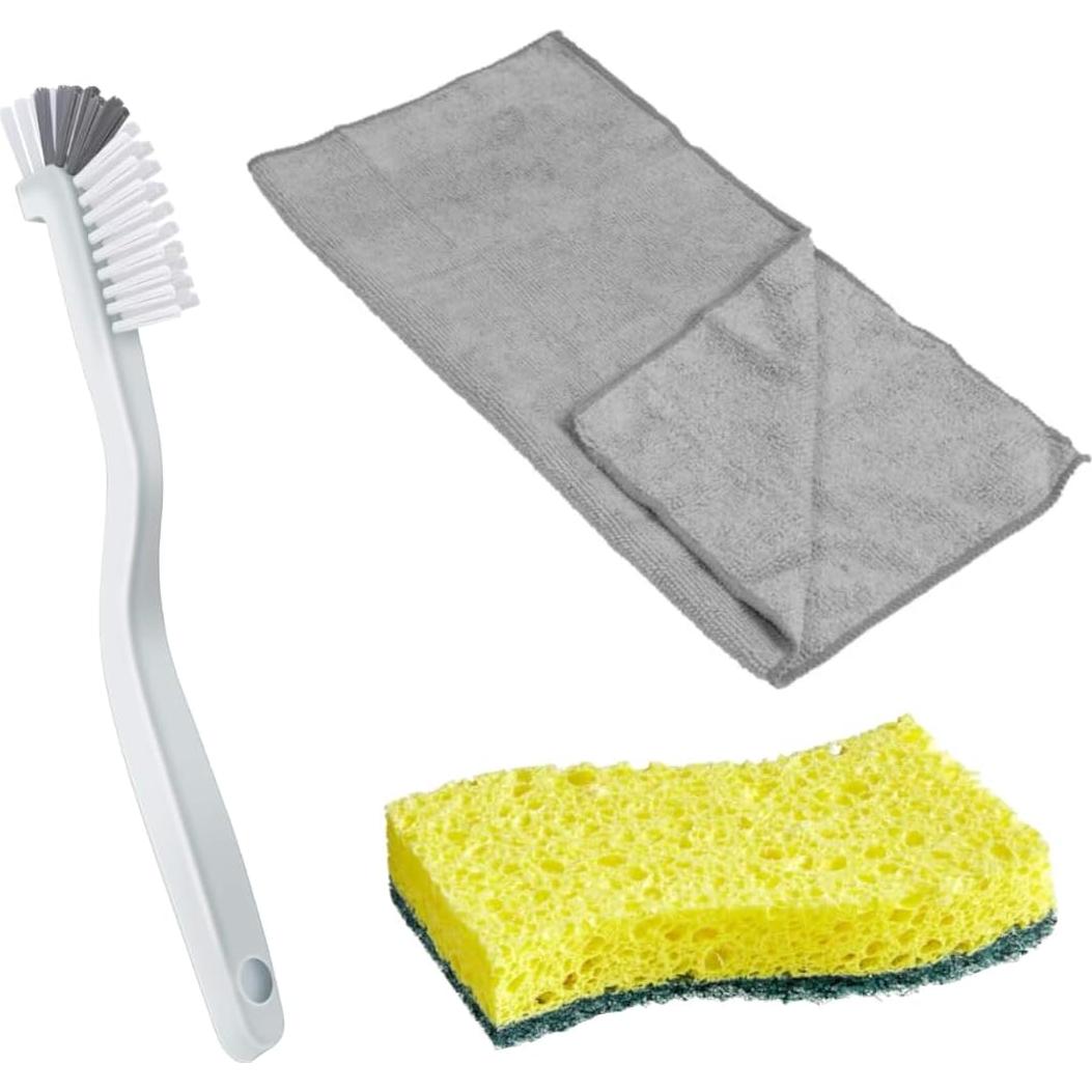 Juego de Limpieza Bar Keepers Friend 3 Botellas 26 Oz + Cepillo + Esponja + Toalla Microfibra 30x40 cm