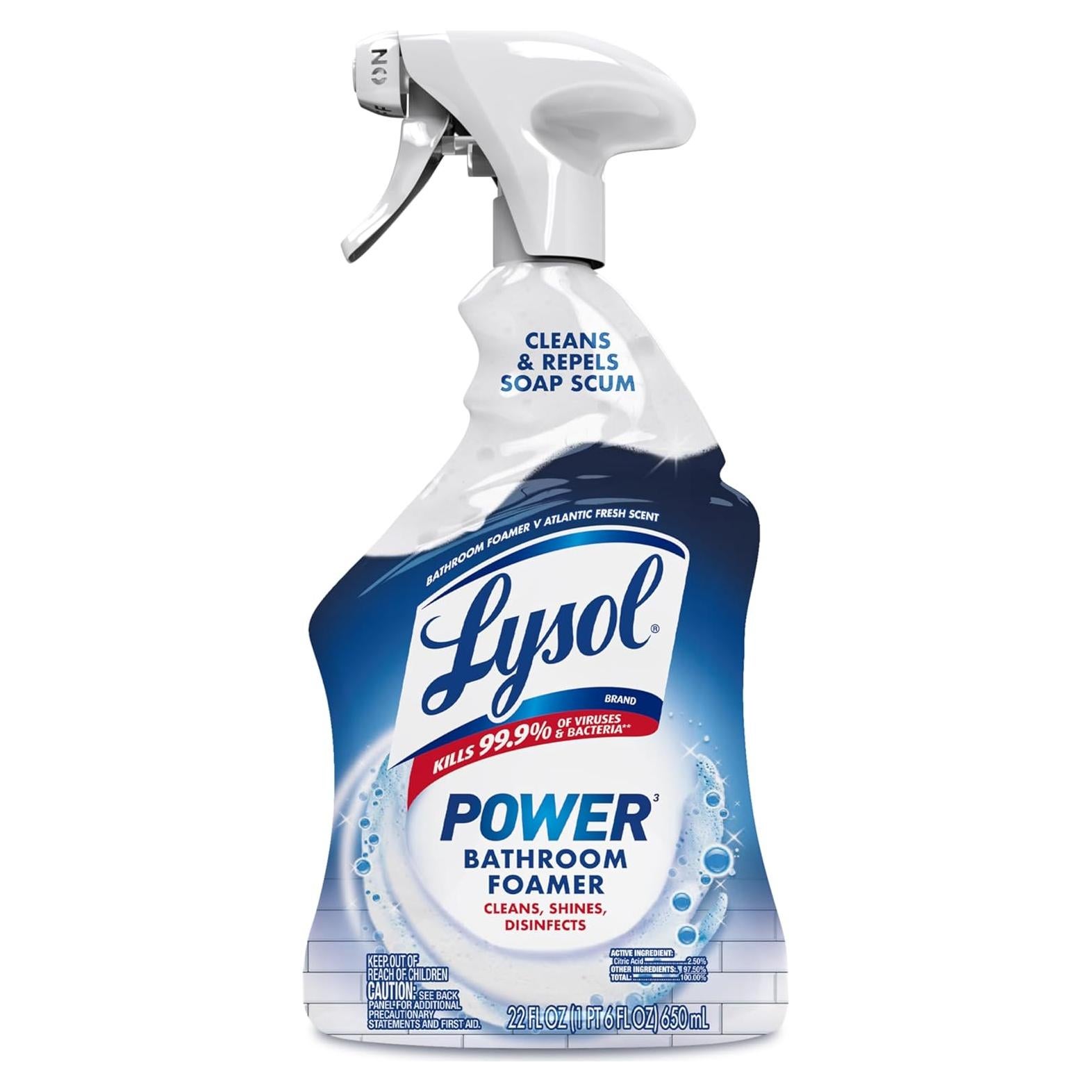Limpiador Espumoso para Baños Lysol Power 32 Oz - Desinfectante