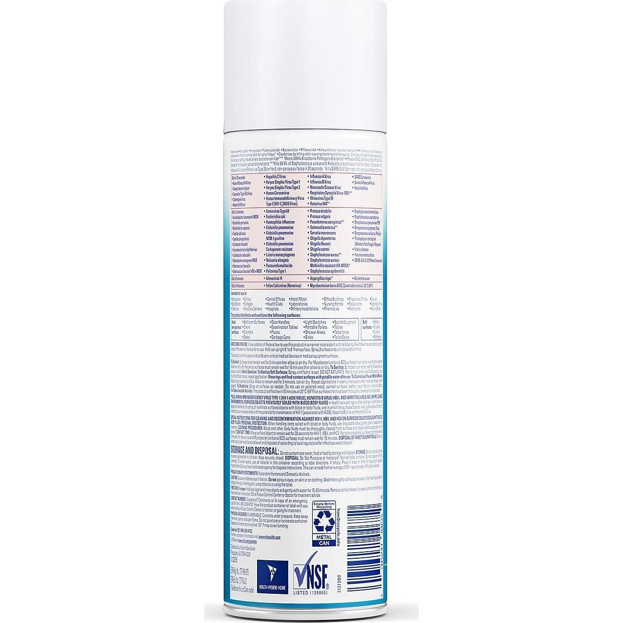 Aerosol Desinfectante Lysol 538g - Mata 99.9% Virus y Bacterias