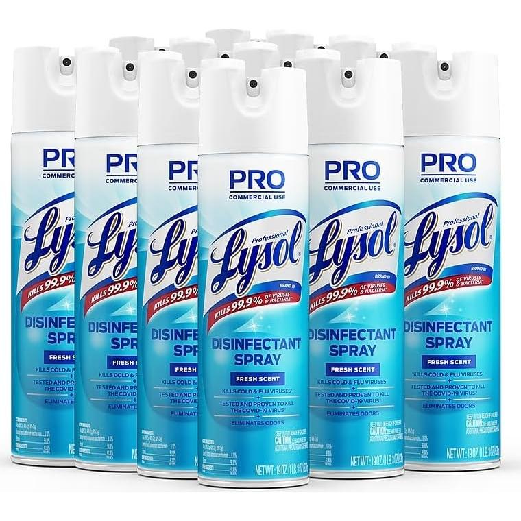 Aerosol Desinfectante Lysol 538g - Mata 99.9% Virus y Bacterias