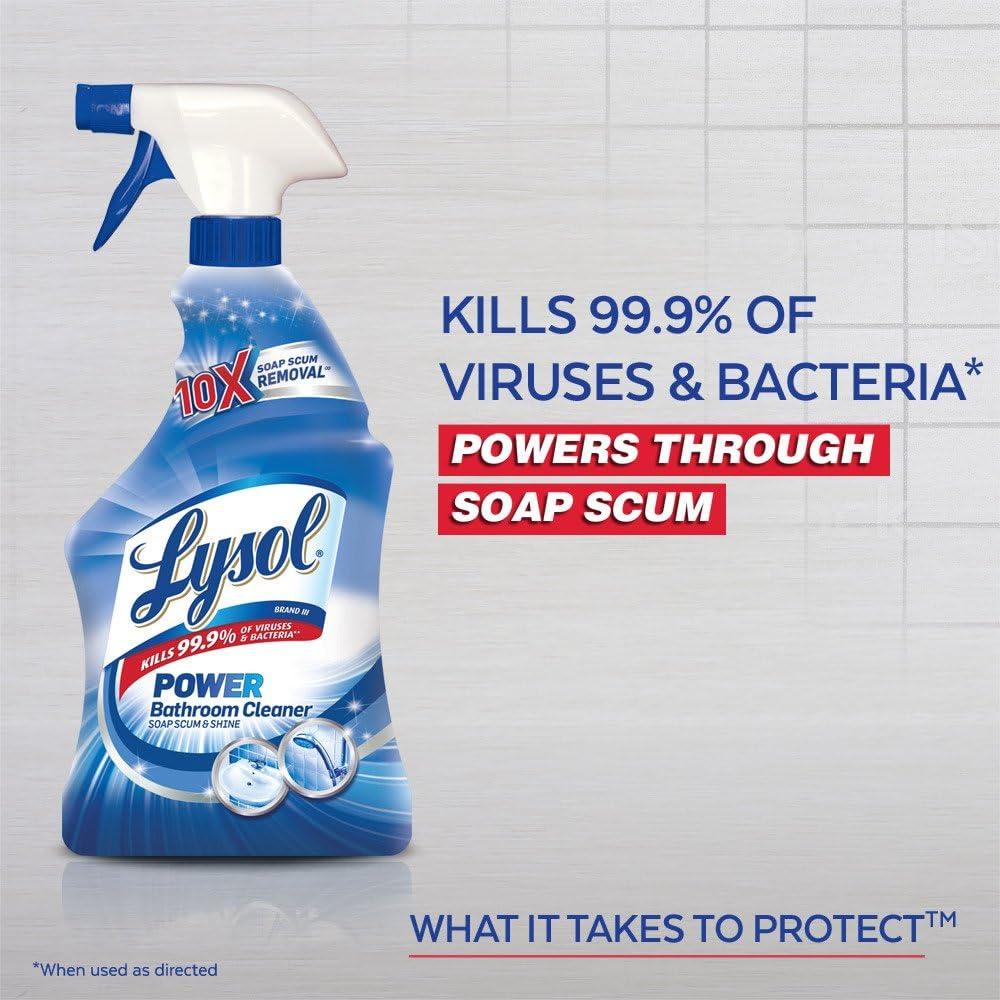 Limpiador Espumoso para Baños Lysol Power 622ml - Paquete de 6