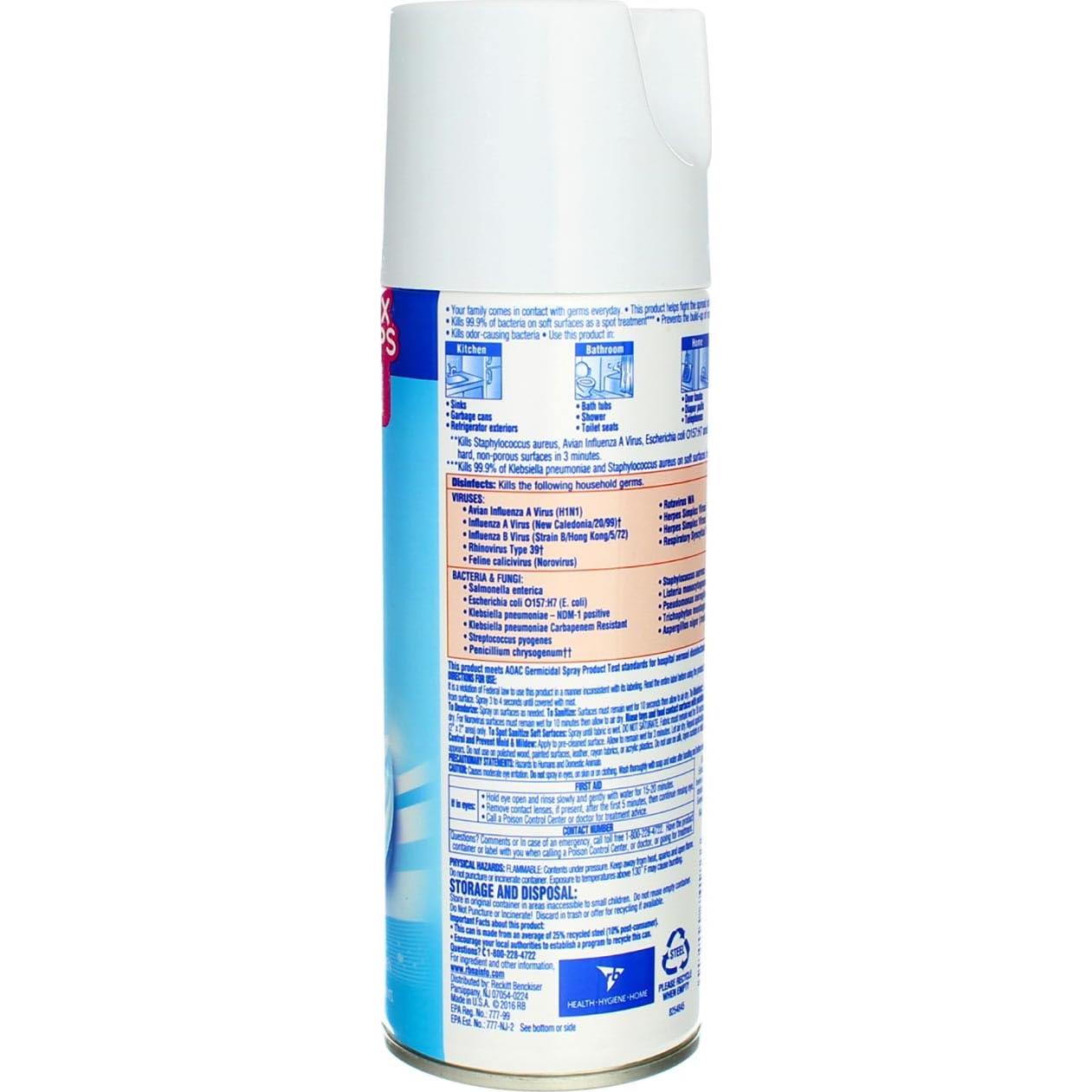 Spray Desinfectante Lysol Lino Fresco 2x369.5ml Antibacteriano